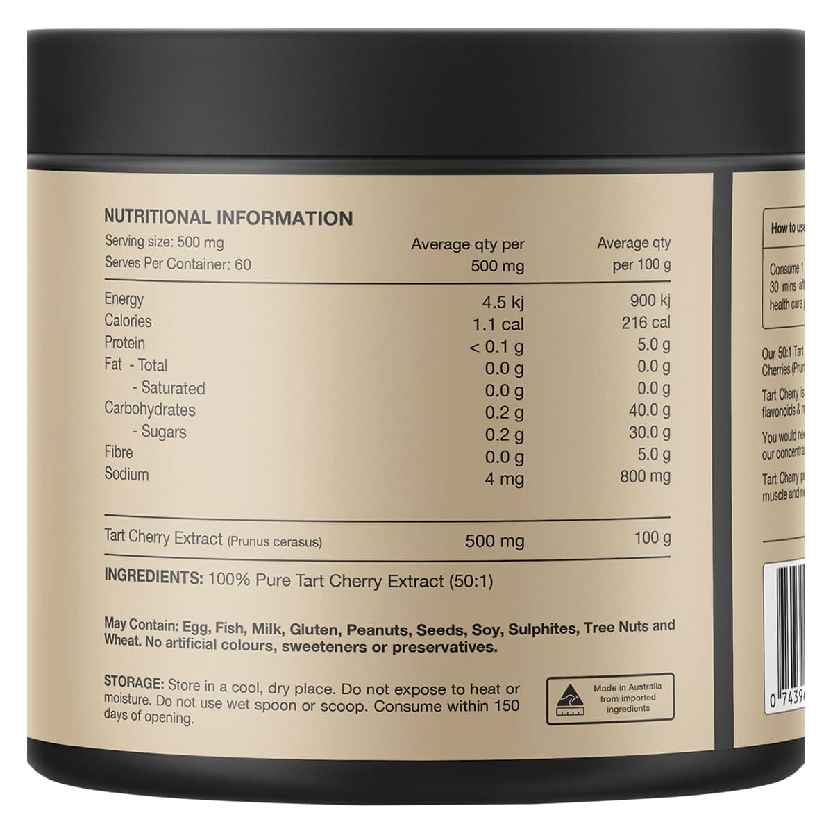 Thumbnail Switch Nutrition Tart Cherry Extract Powder (50:1) Unflavoured 30g