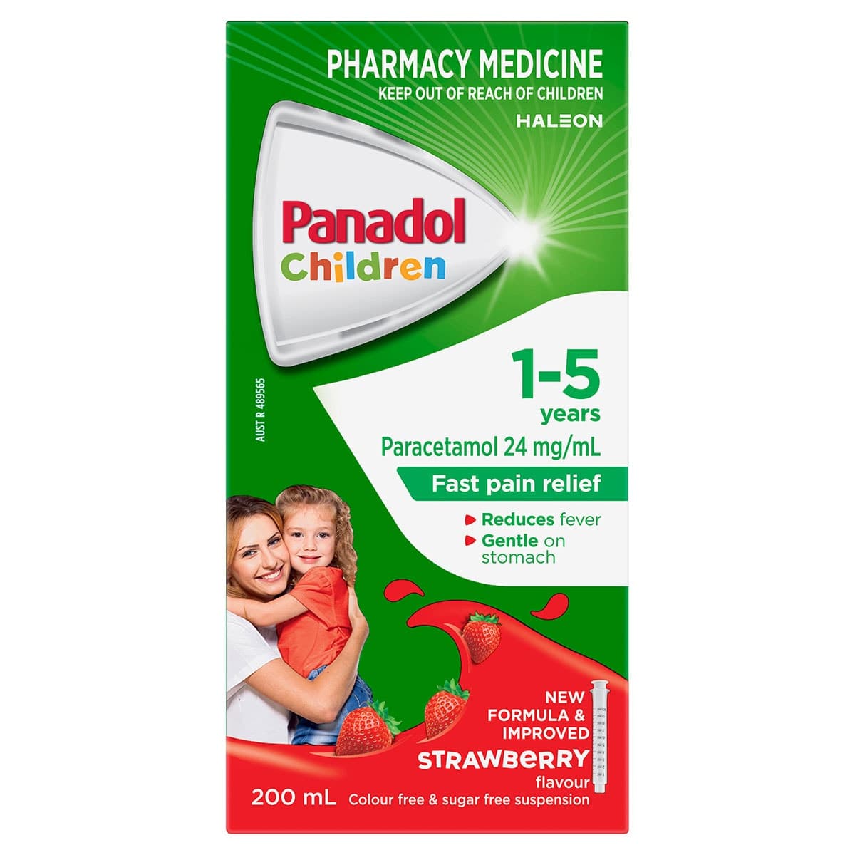 Thumbnail Panadol Children Suspension 1-5 Years Colour & Sugar Free Strawberry 200ml