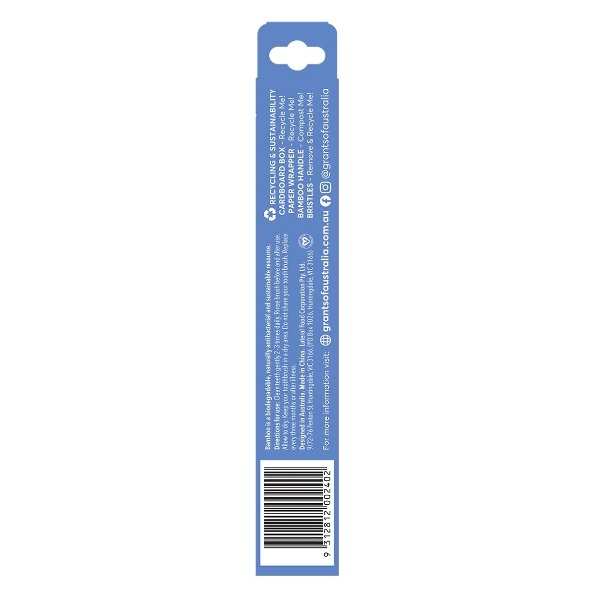 Thumbnail Grants Kids Bamboo Toothbrush Ultra Soft 1 Pack