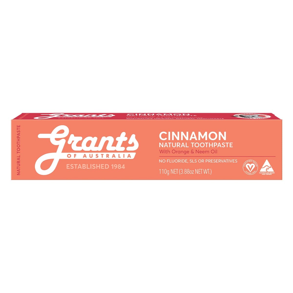Thumbnail Grants Natural Toothpaste Cinnamon 110g