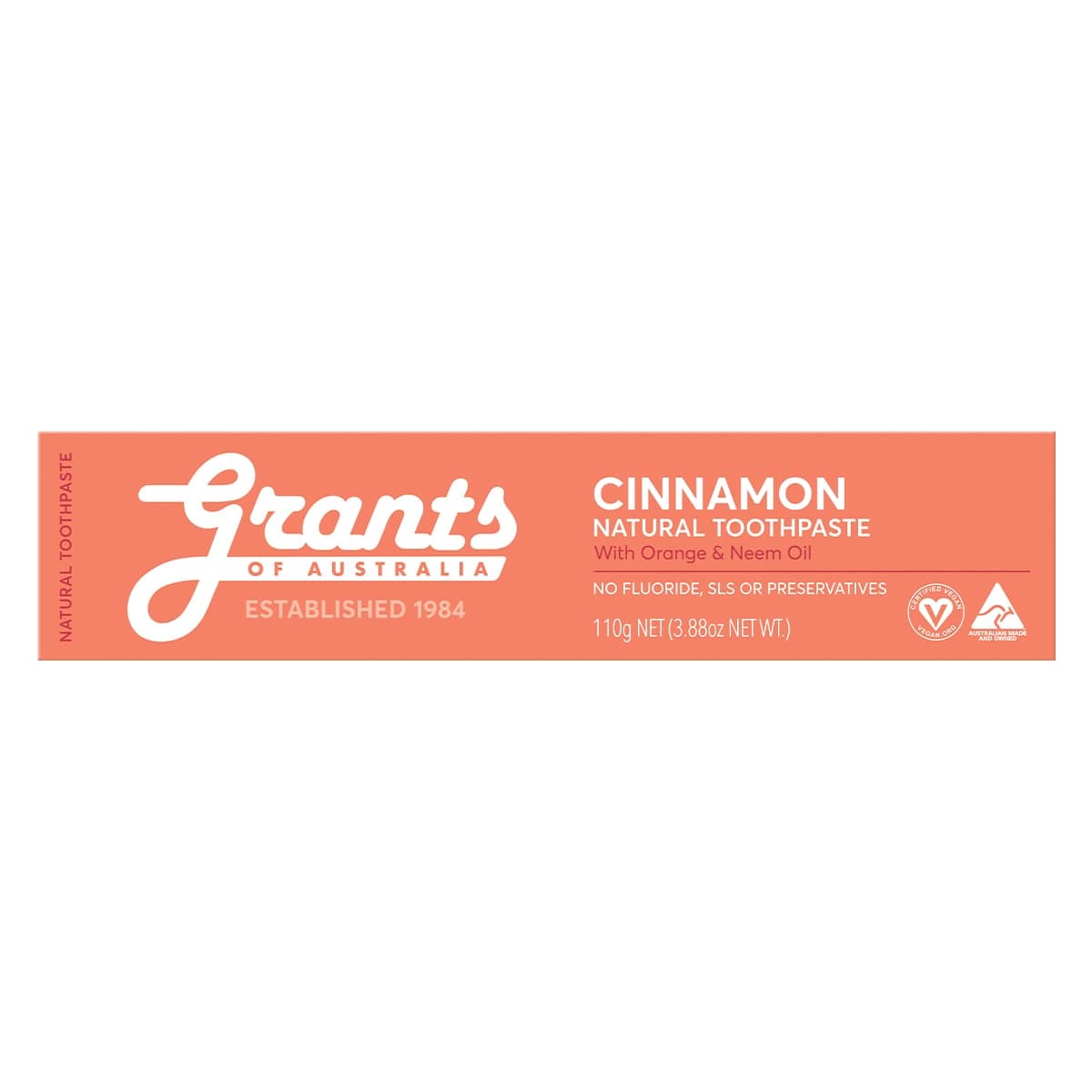 Thumbnail Grants Natural Toothpaste Cinnamon 110g