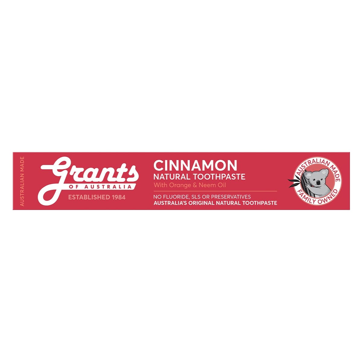 Thumbnail Grants Natural Toothpaste Cinnamon 110g