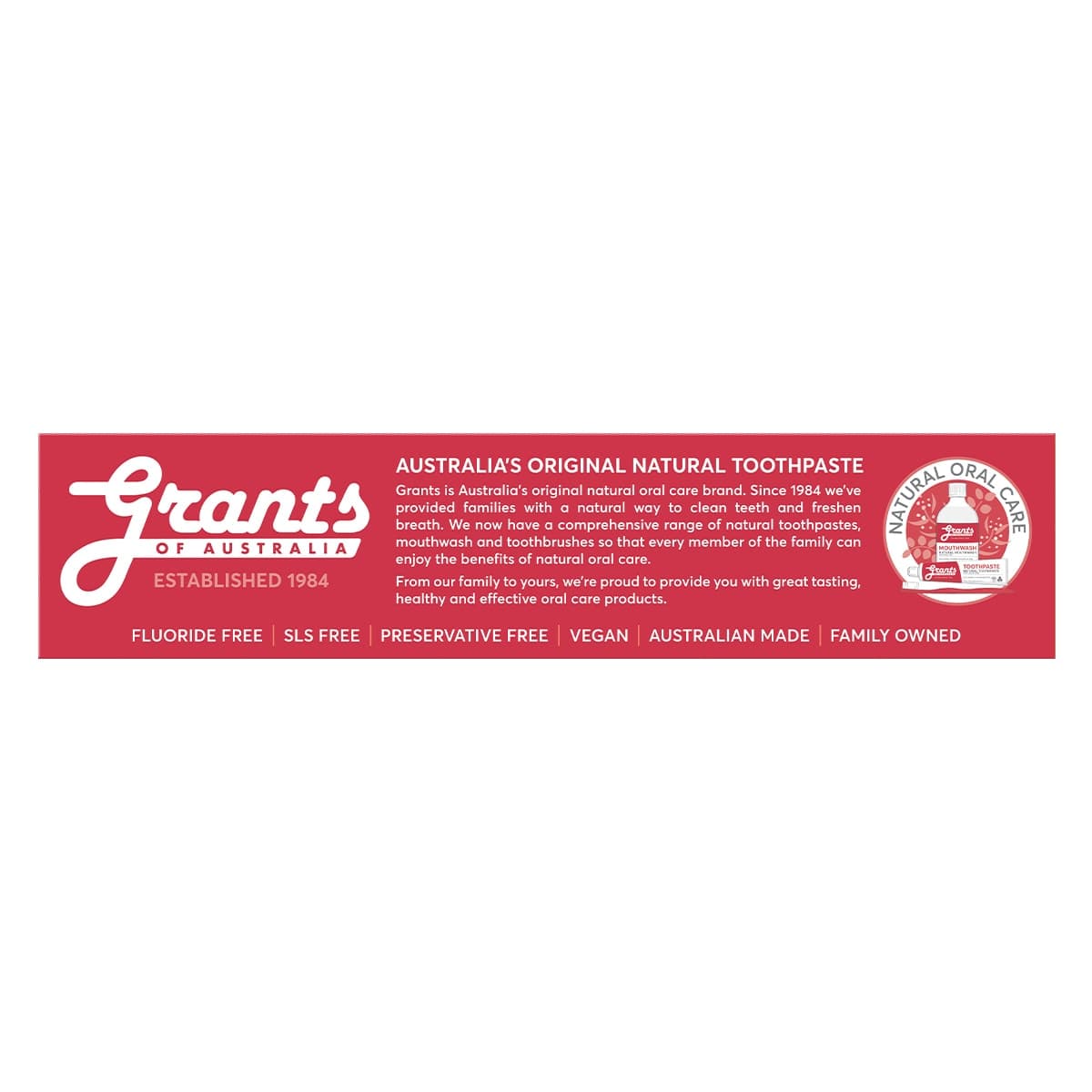 Thumbnail Grants Natural Toothpaste Cinnamon 110g