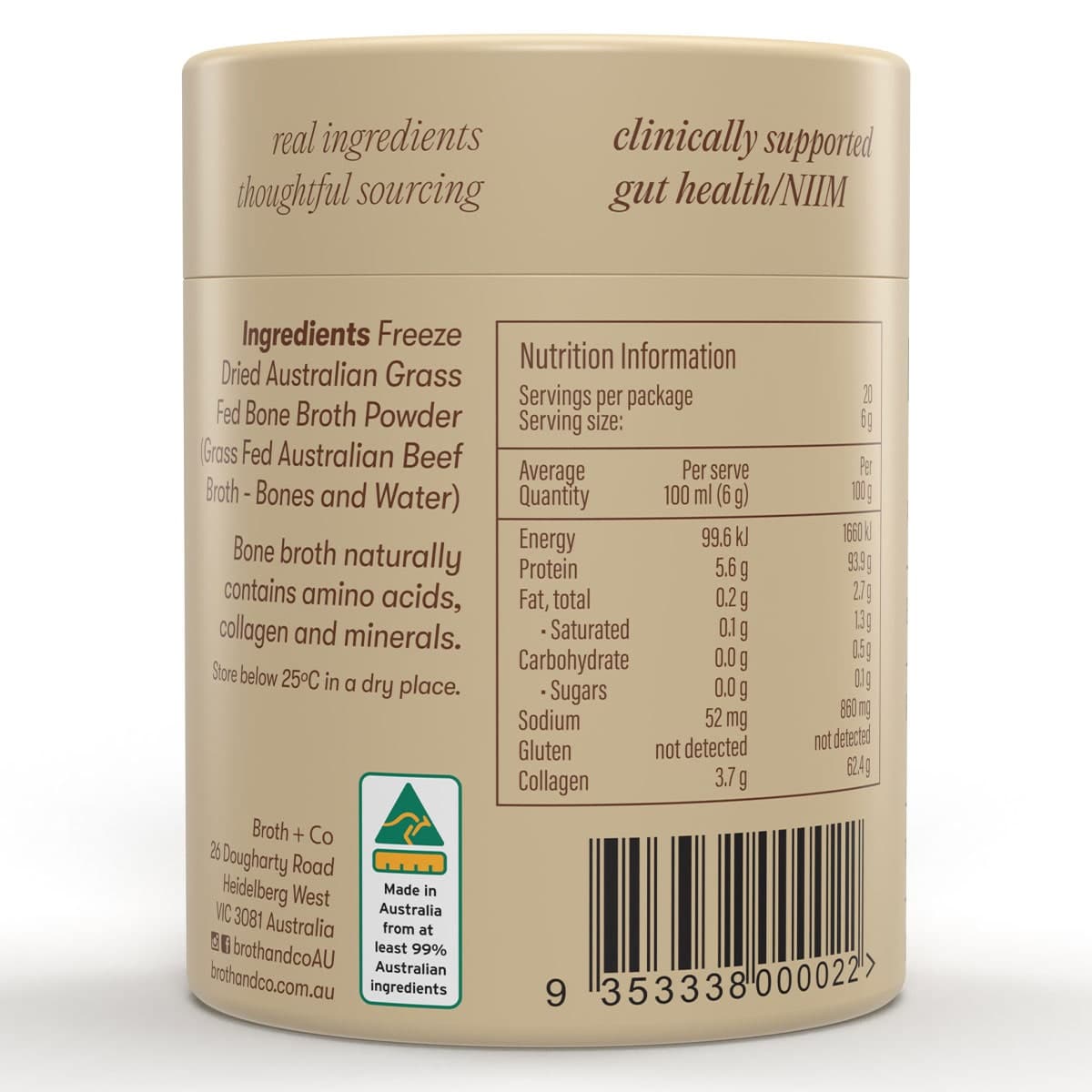 Thumbnail Broth & Co Bone Broth Powder Naked 120g