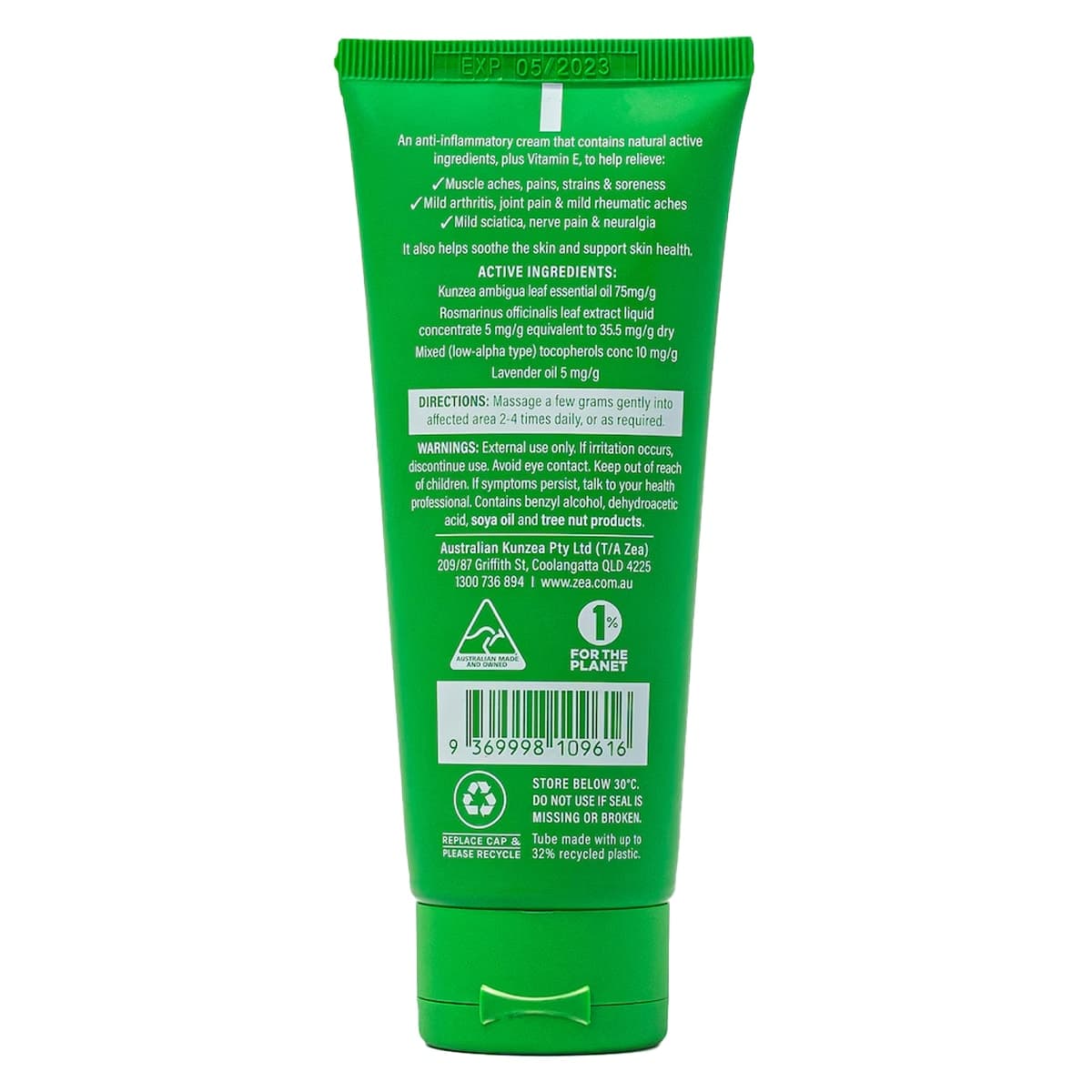 Thumbnail Zea Relief Kunzea Pain Relief Cream 100g