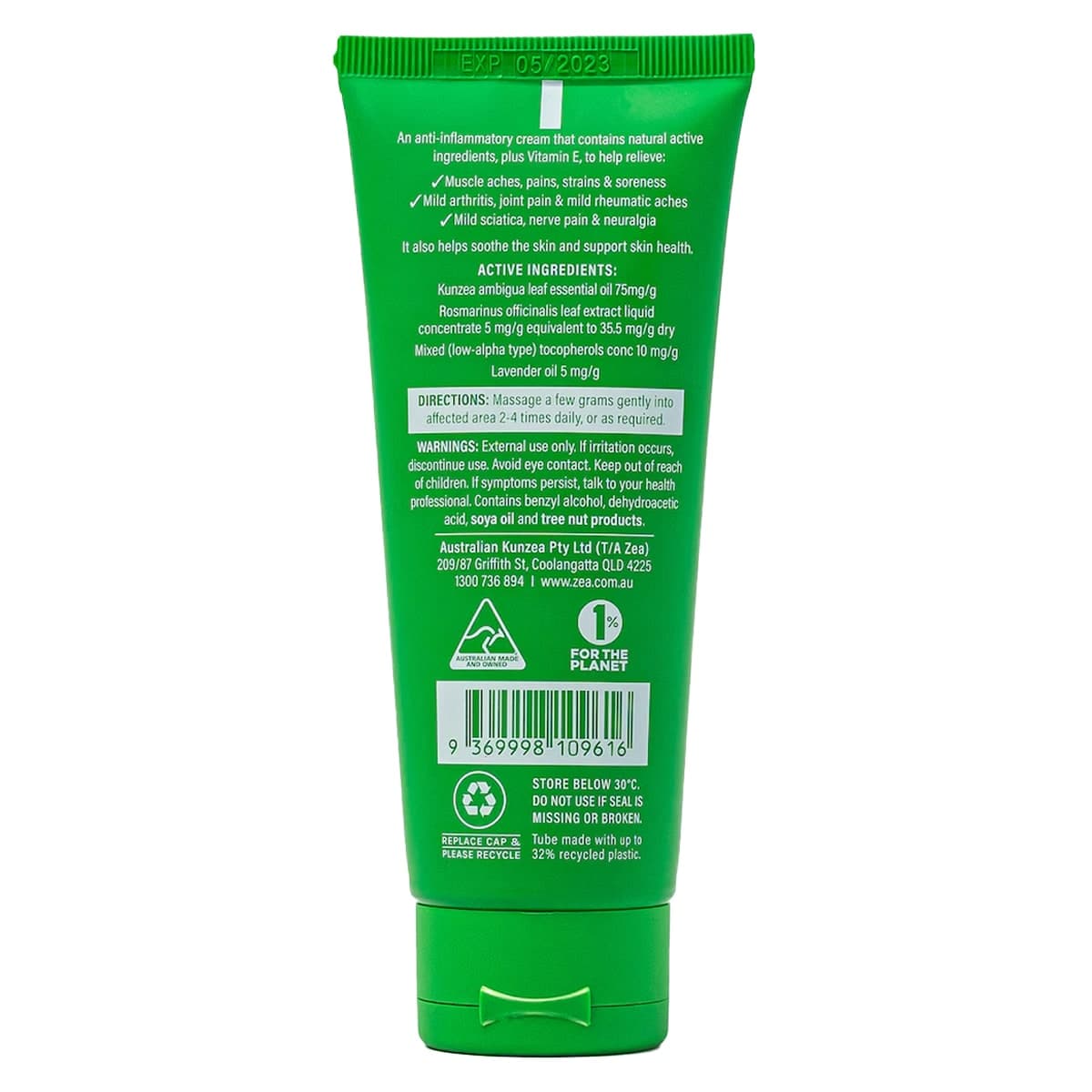 Thumbnail Zea Relief Kunzea Pain Relief Cream 50g