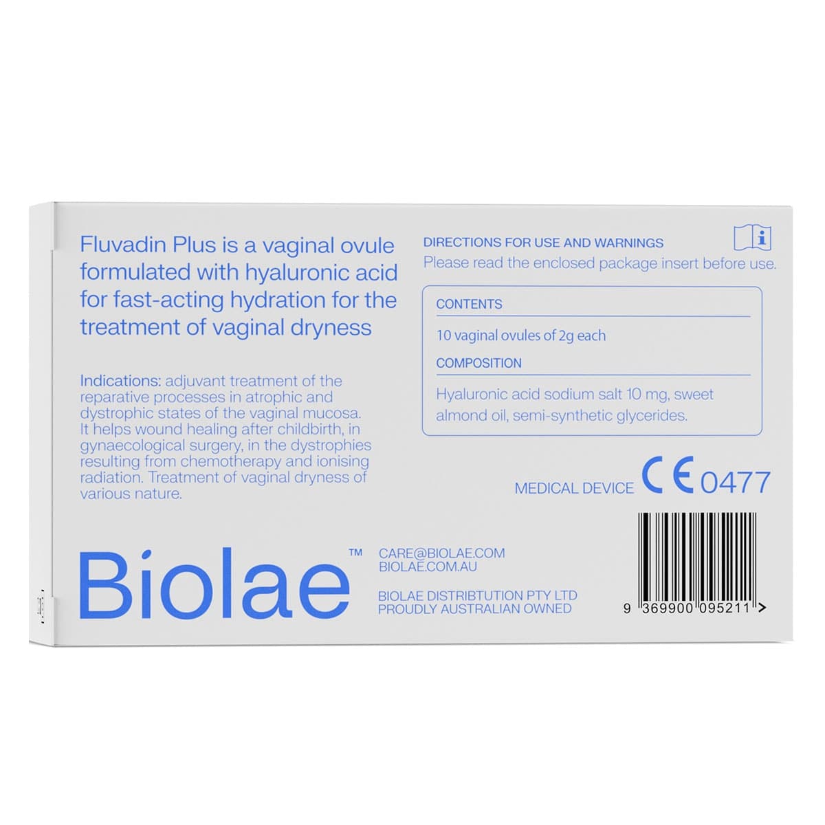 Thumbnail Biolae Fluvadin-Plus 10 Ovules
