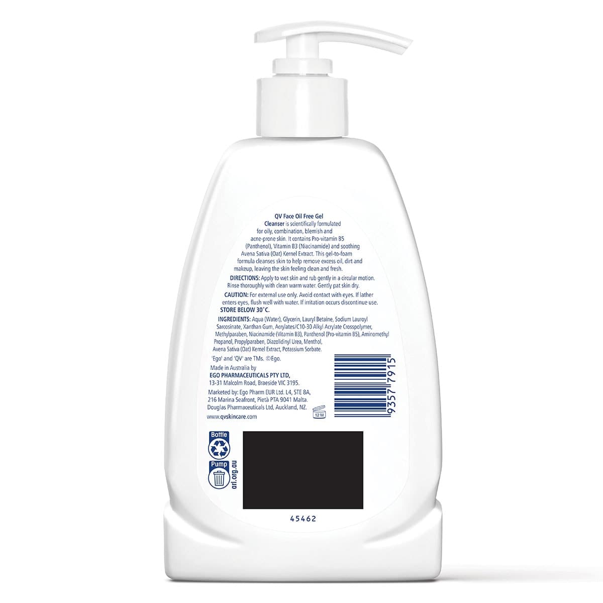 Thumbnail Ego QV Face Oil Free Gel Cleanser 200ml