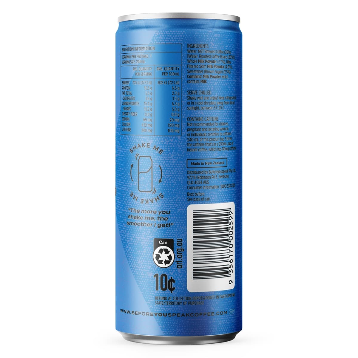 Thumbnail Beforeyouspeak Iced Latte Double Espresso 240ml
