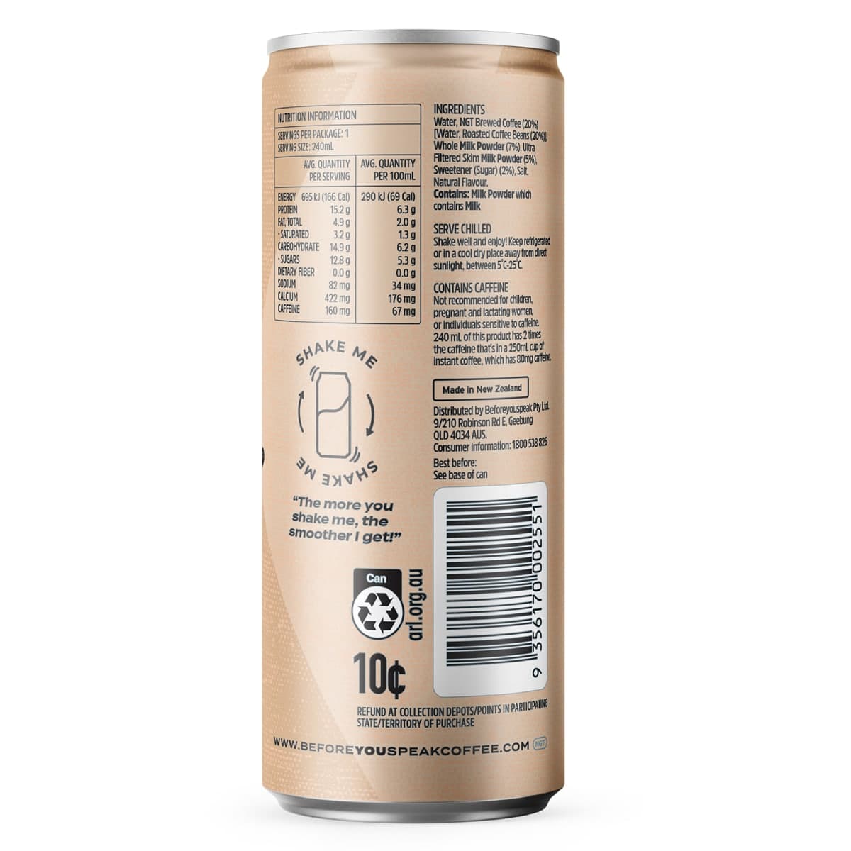 Thumbnail Beforeyouspeak Iced Latte Vanilla 240ml