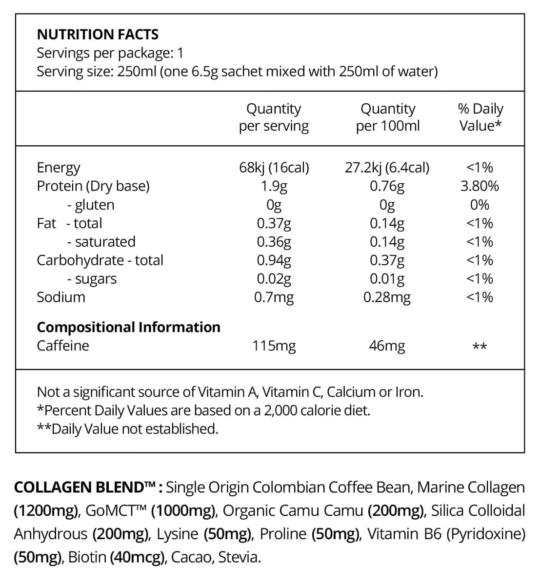 Thumbnail BeforeYouSpeak Glow Collagen Coffee Mocha 30 x 6.5g