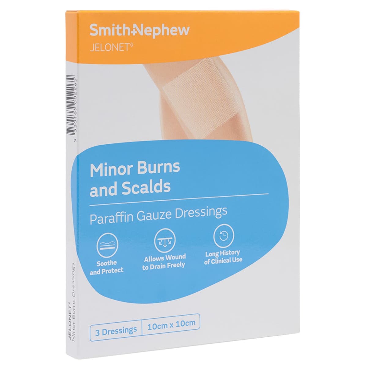 Thumbnail Jelonet Paraffin Gauze Dressing 10cm X 10cm 3 Pack