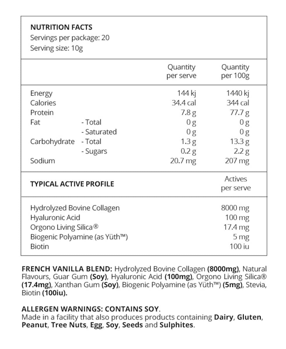 Thumbnail Beforeyouspeak Collagen Complex - French Vanilla 200g