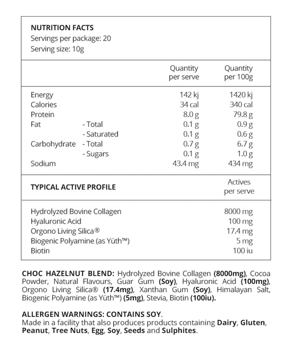Thumbnail Beforeyouspeak Collagen Complex - Choc Hazelnut 200g