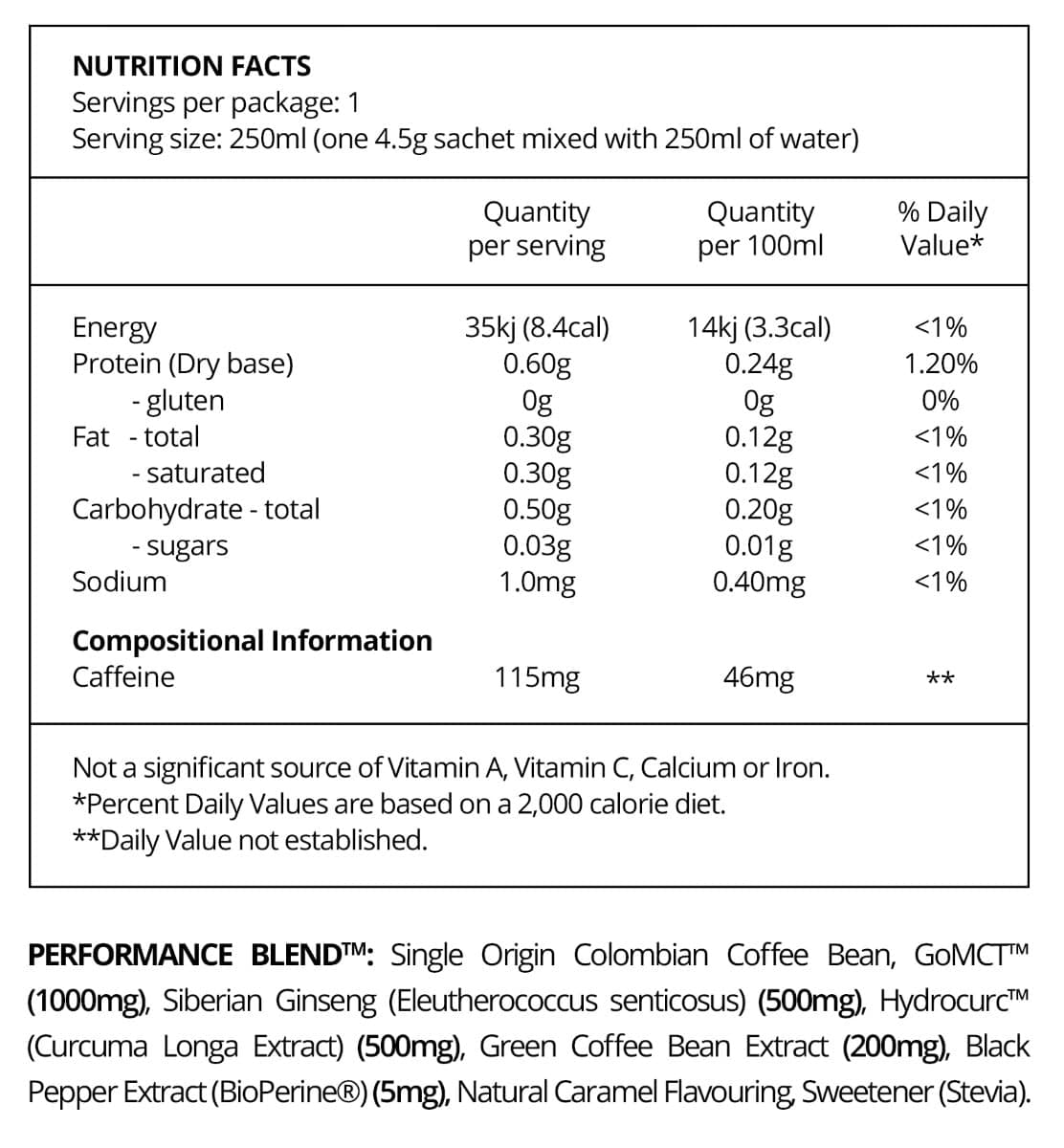 Thumbnail Beforeyouspeak Coffee Performance Coffee Caramel 30 x 4.5g