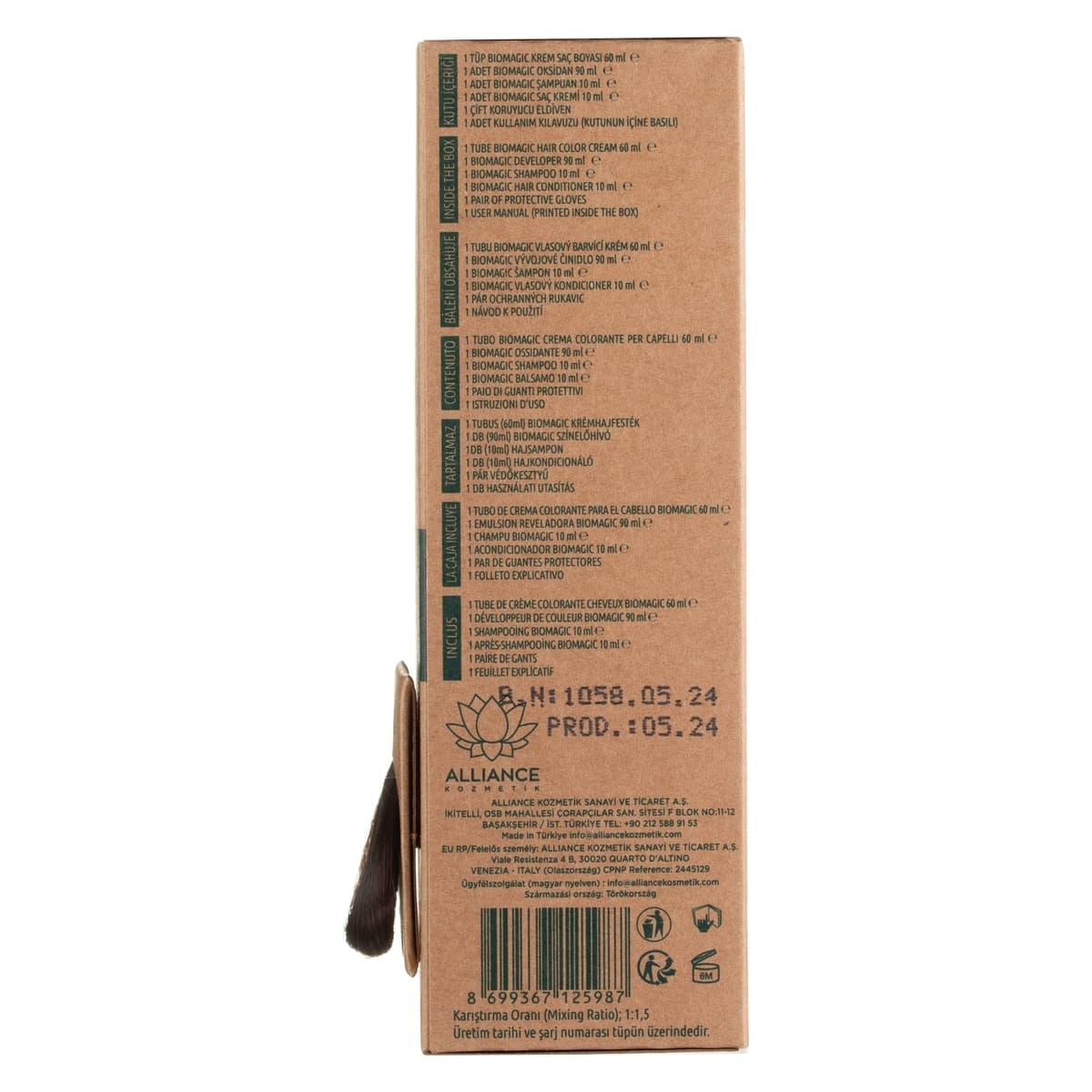 Thumbnail Bio Magic Hair Colour Cream Deep Brown Mahogany Gold 44.43