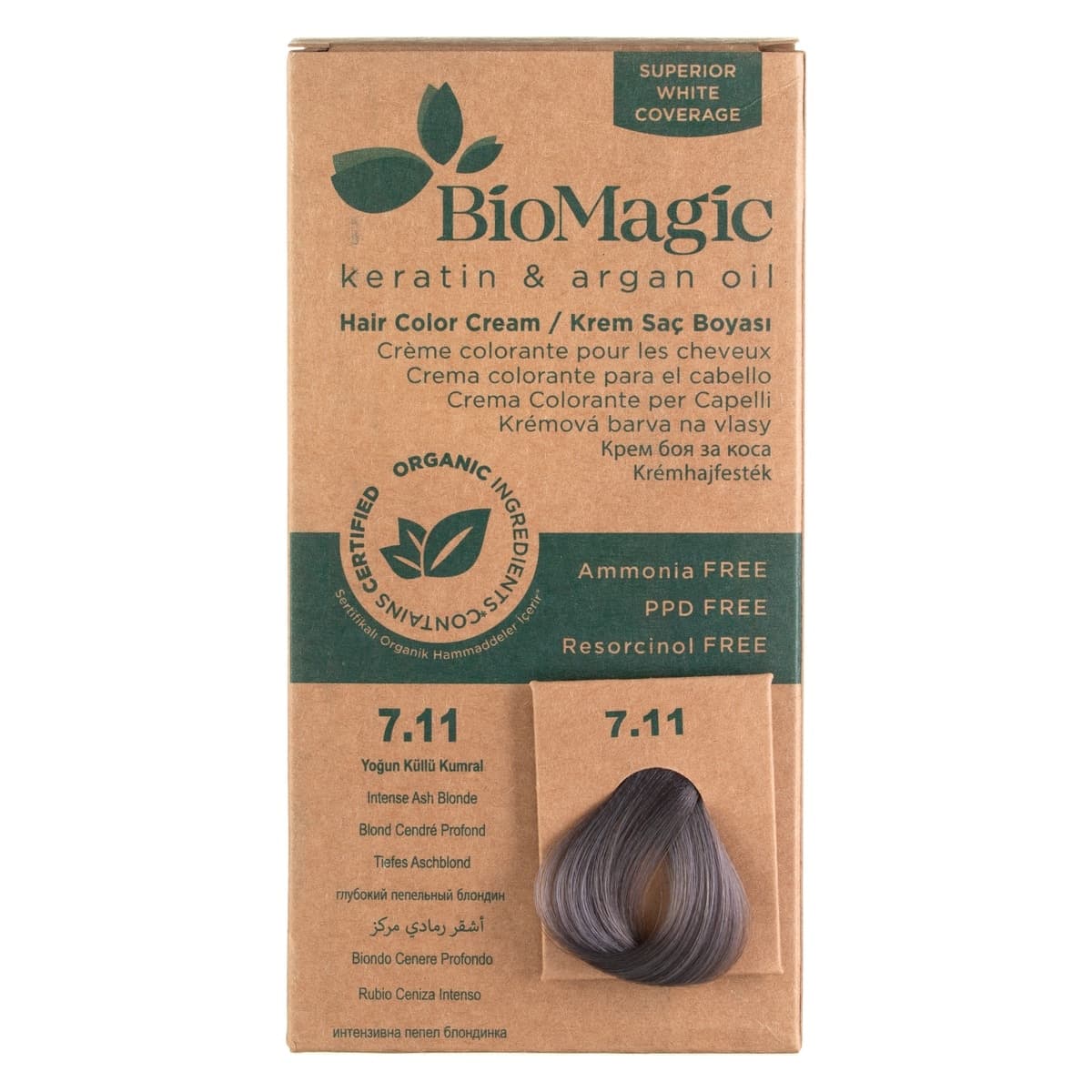 Thumbnail Bio Magic Hair Colour Cream Intense Ash Blonde 7.11