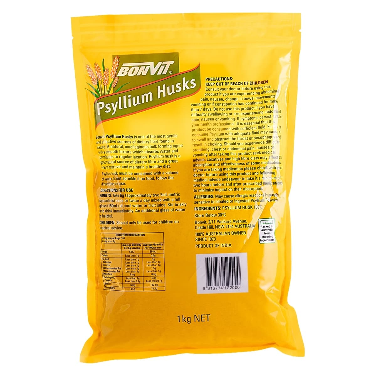 Thumbnail Bonvit Psyllium Husks 1kg