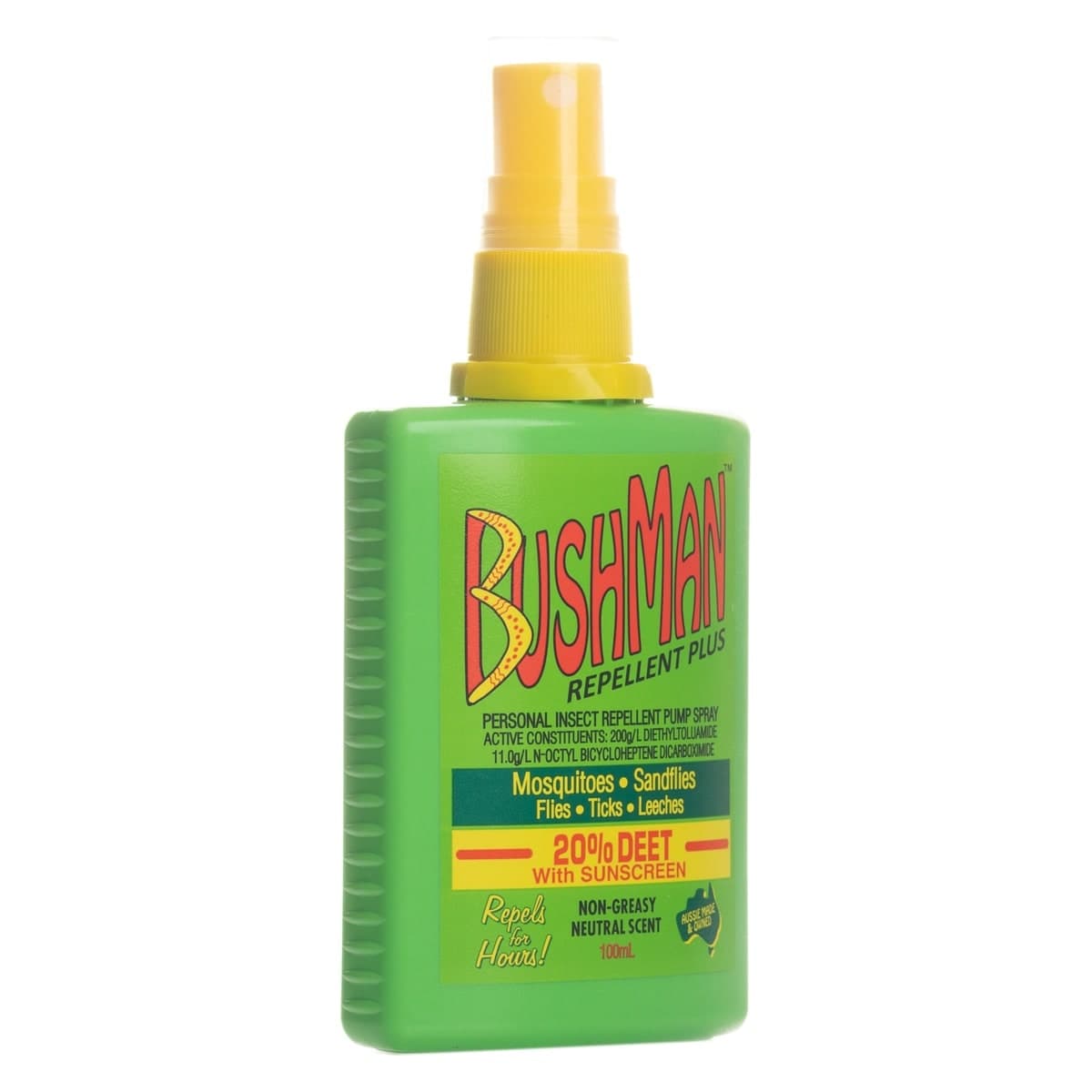 Thumbnail Bushman Plus 20% Deet Insect Repellent with Sunscreen Pump Spray 100ml