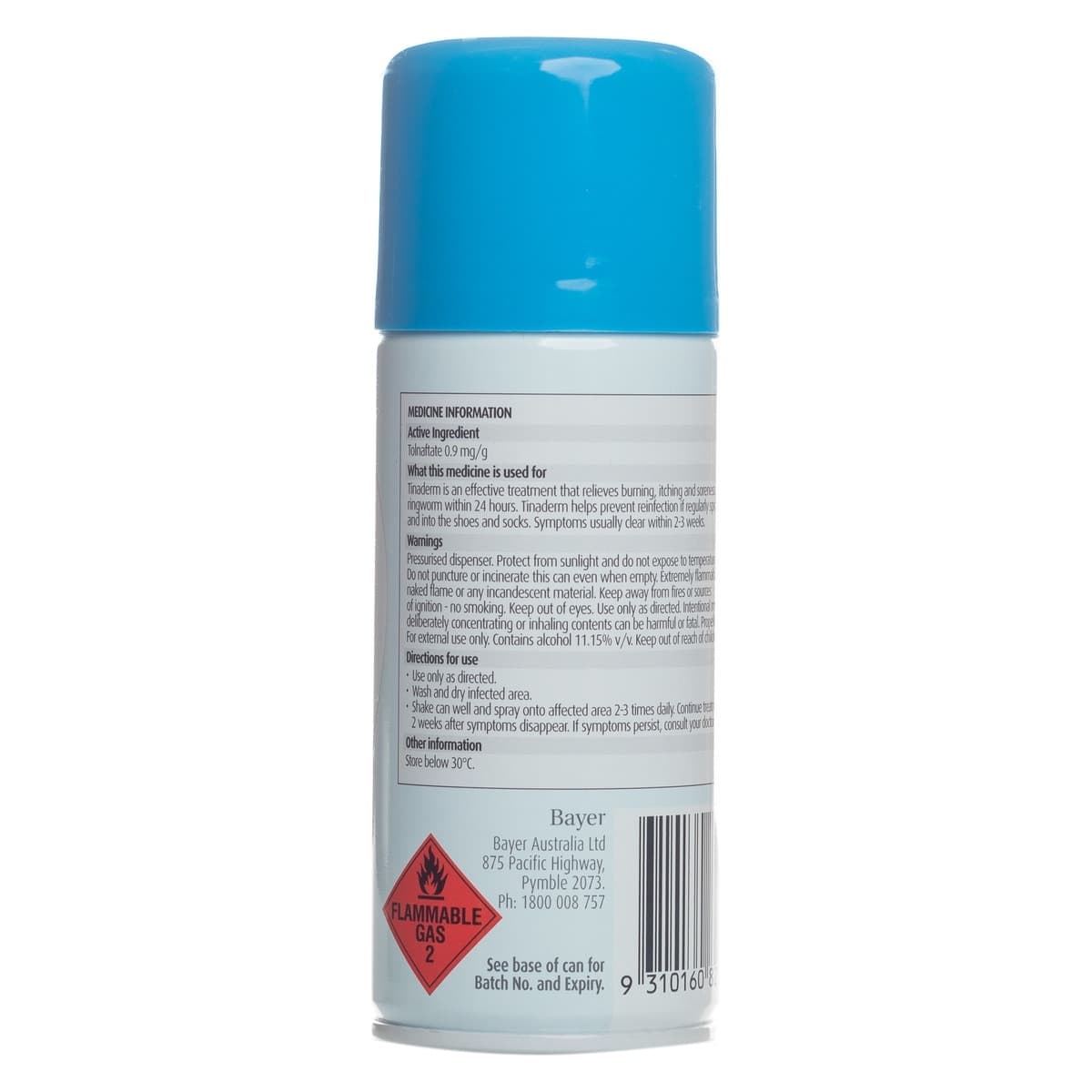 Thumbnail Canesten Tinaderm Powder Spray For Tinea & Ringworm 100g