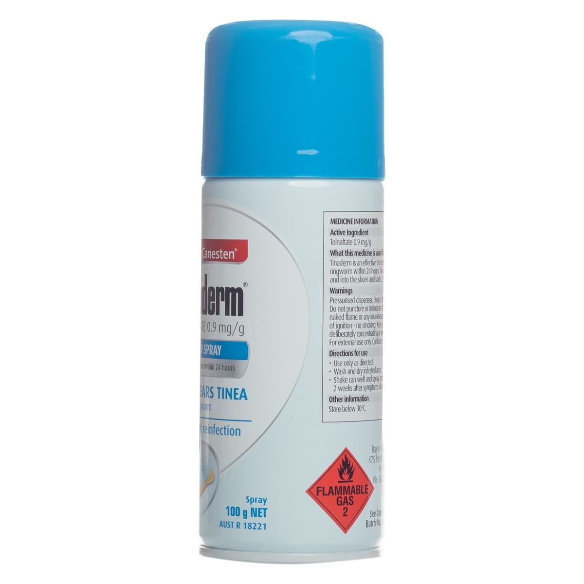 Thumbnail Canesten Tinaderm Powder Spray For Tinea & Ringworm 100g