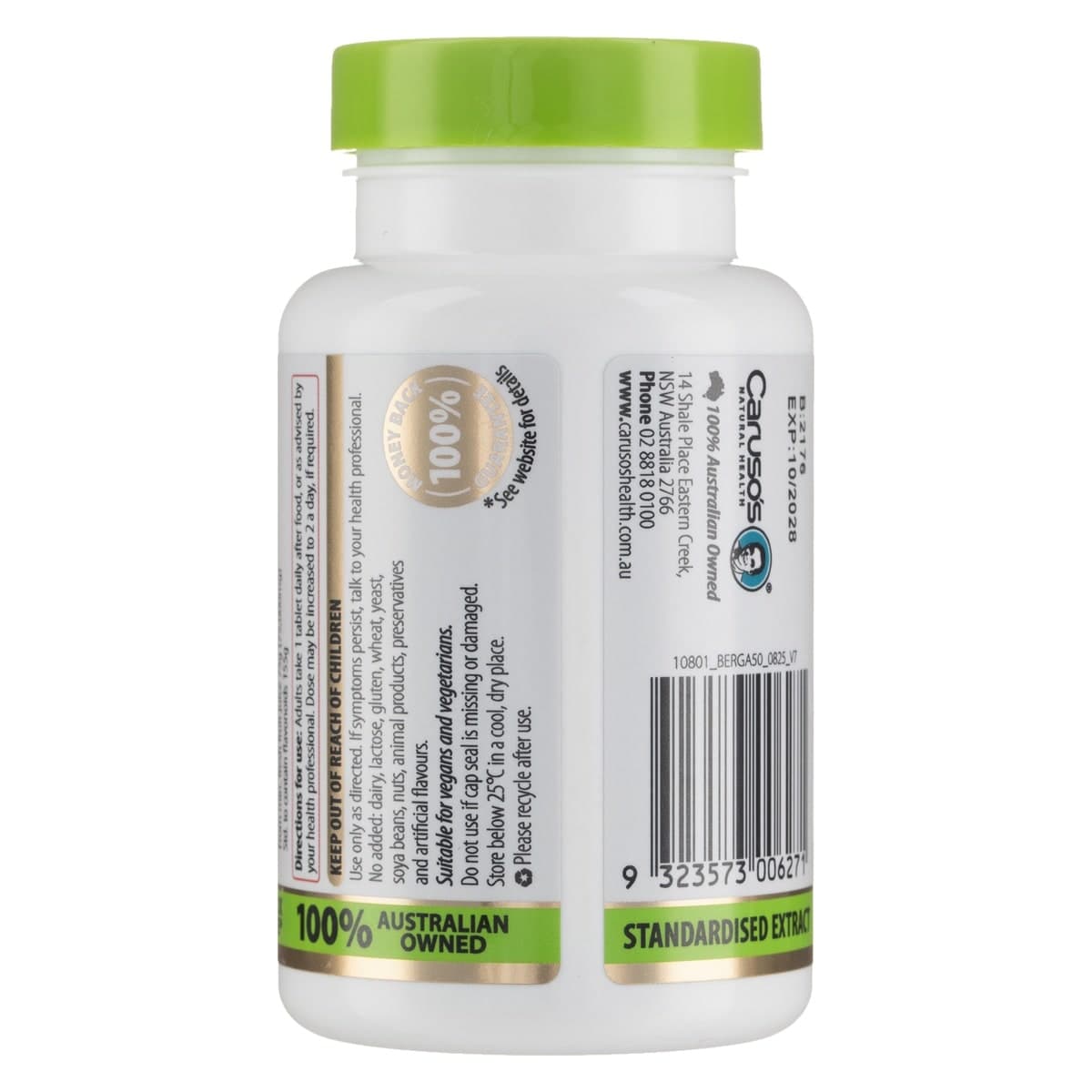Thumbnail Carusos Bergamot Cholesterol Support 50 Tablets
