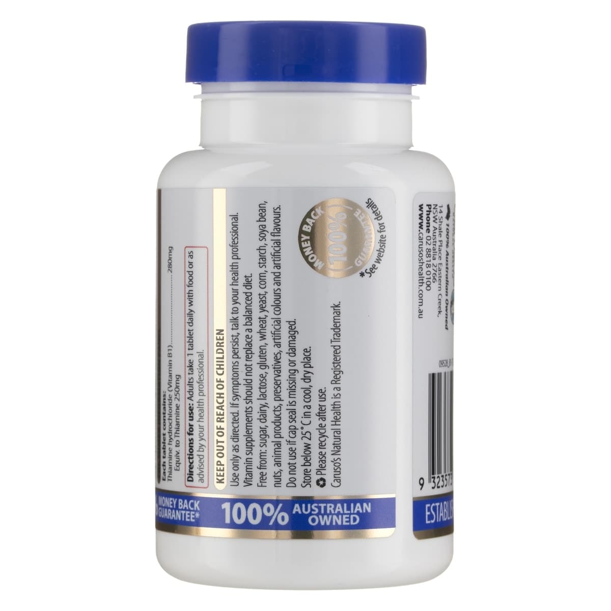 Thumbnail Carusos Vitamin B1 High Strength Thiamine 75 Tablets