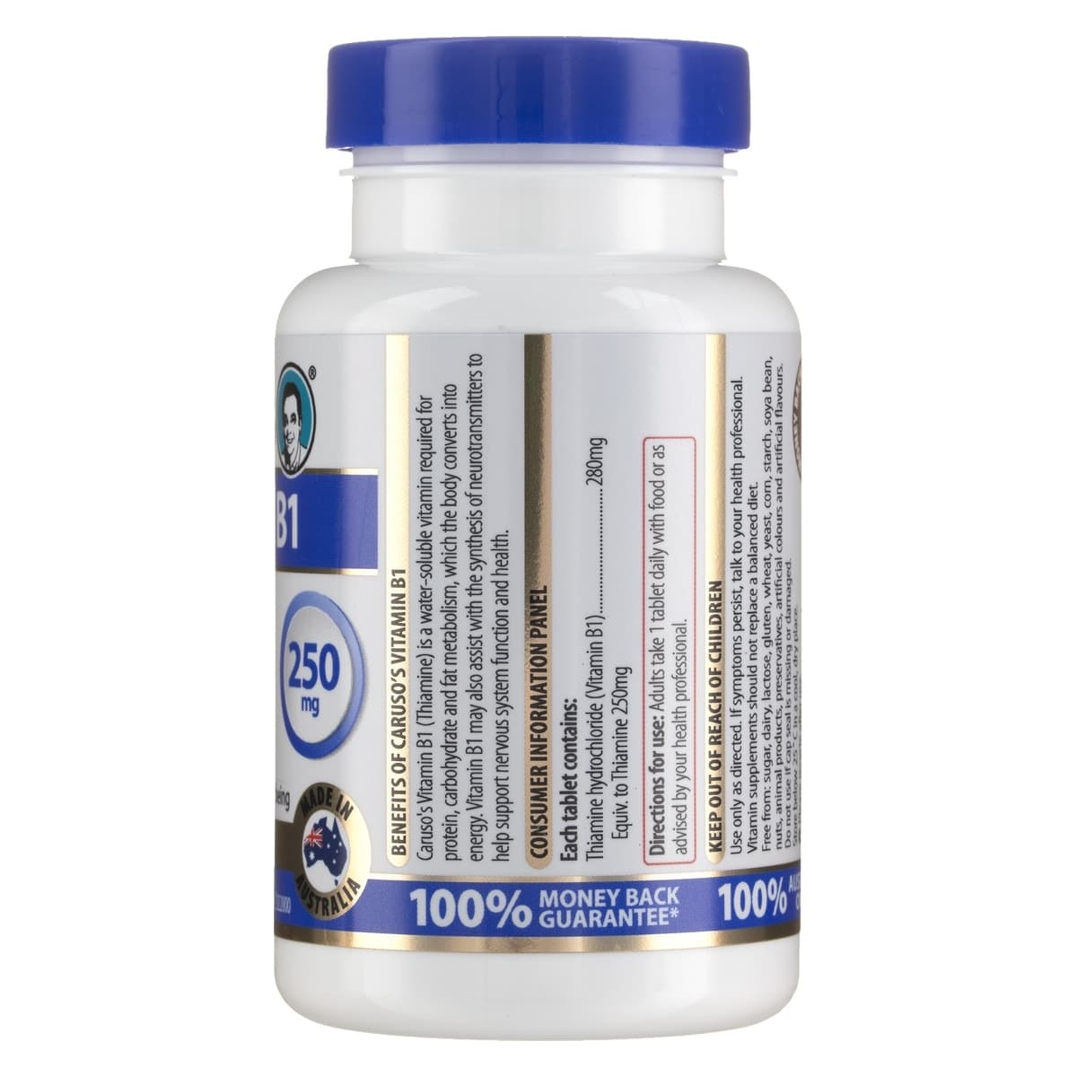Thumbnail Carusos Vitamin B1 High Strength Thiamine 75 Tablets