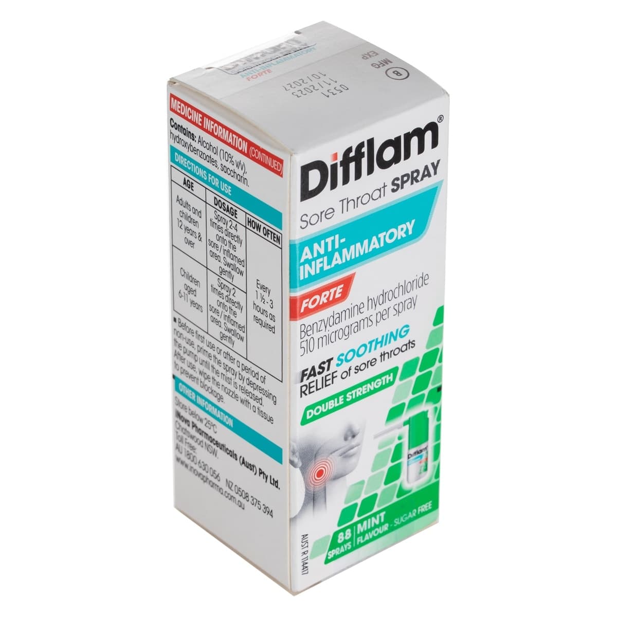 Thumbnail Difflam Forte Sore Throat Spray Fresh Mint 15ml