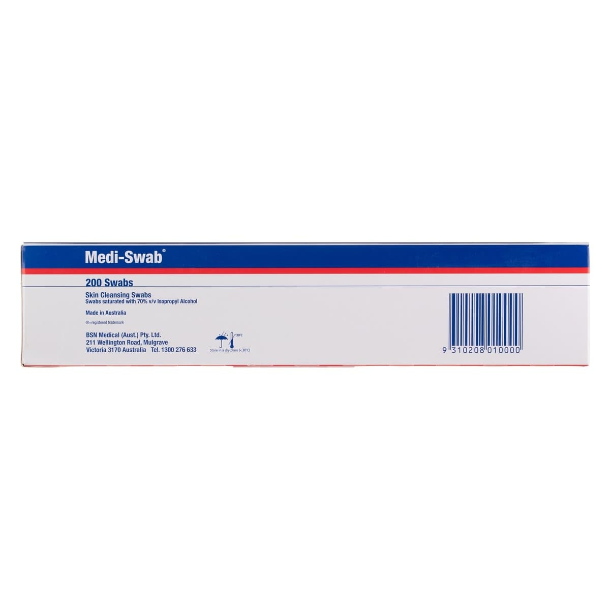 Thumbnail Medi-Swab Skin Cleansing Alcohol Swabs 200 Pack