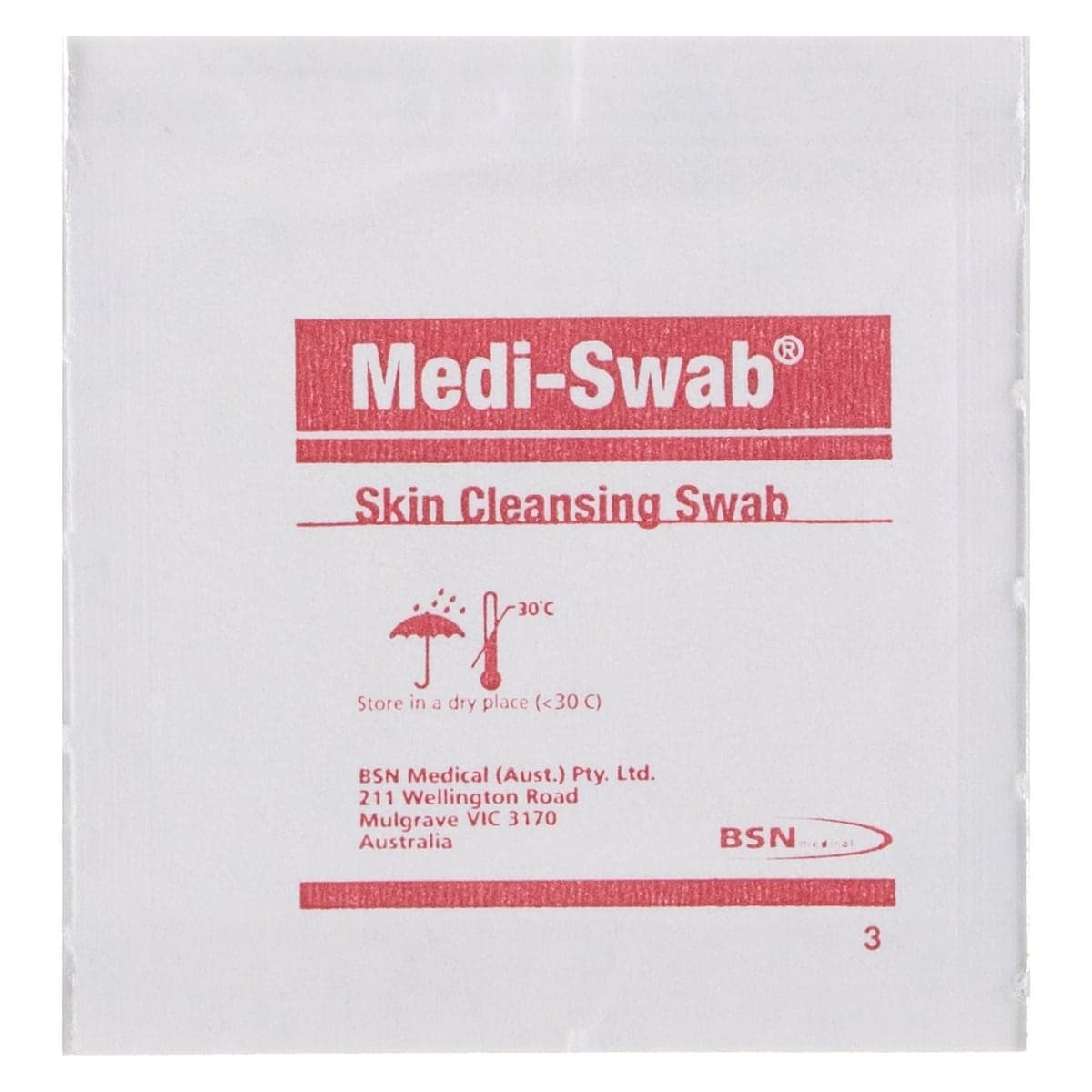 Thumbnail Medi-Swab Skin Cleansing Alcohol Swabs 200 Pack