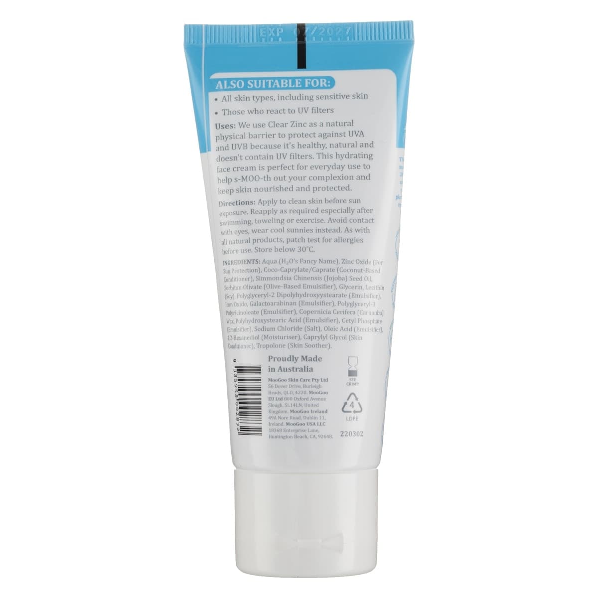 Thumbnail MooGoo Tinted Face Cream SPF40 50g