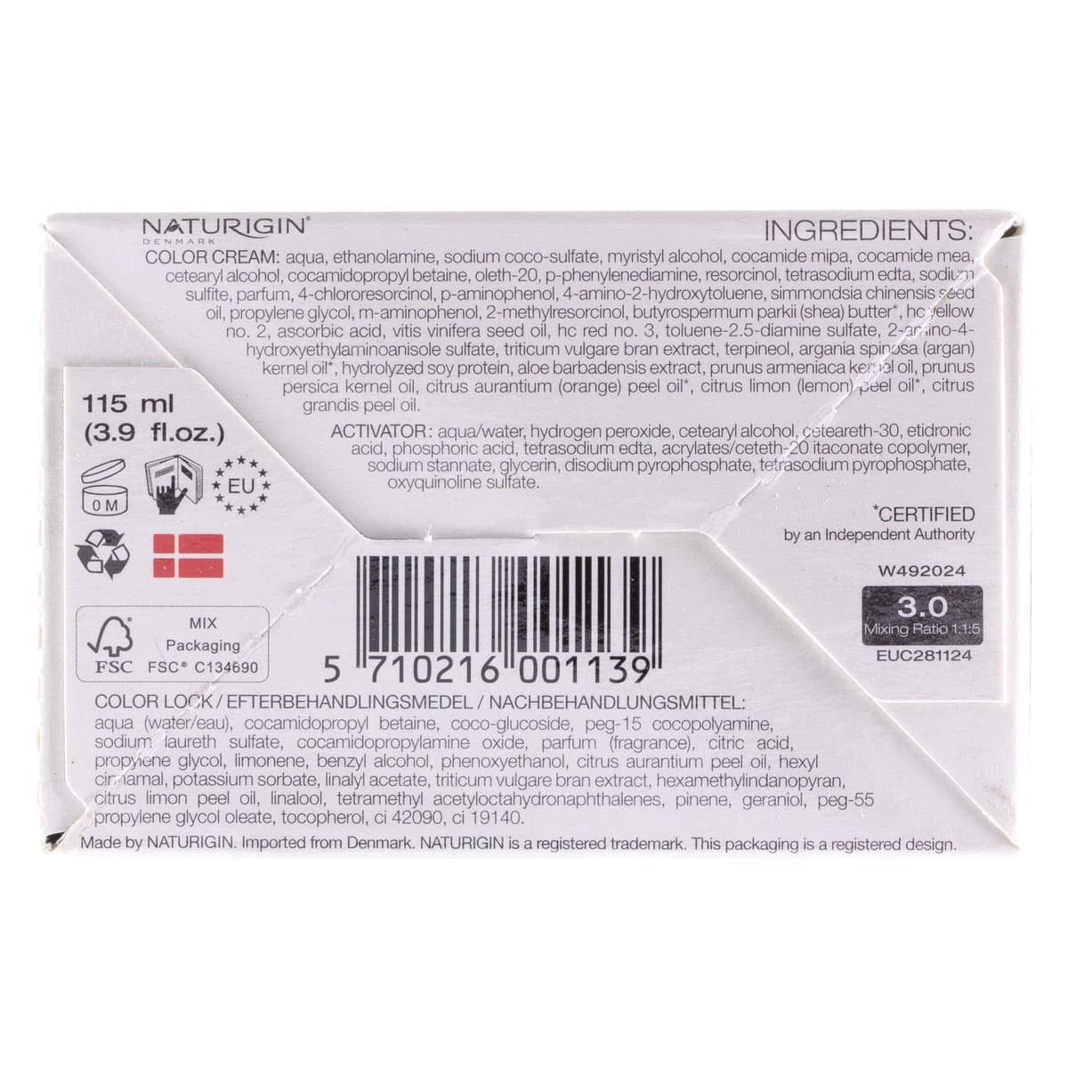 Thumbnail Naturigin 3.0 Dark Coffee Brown Natural Permanent Hair Colour