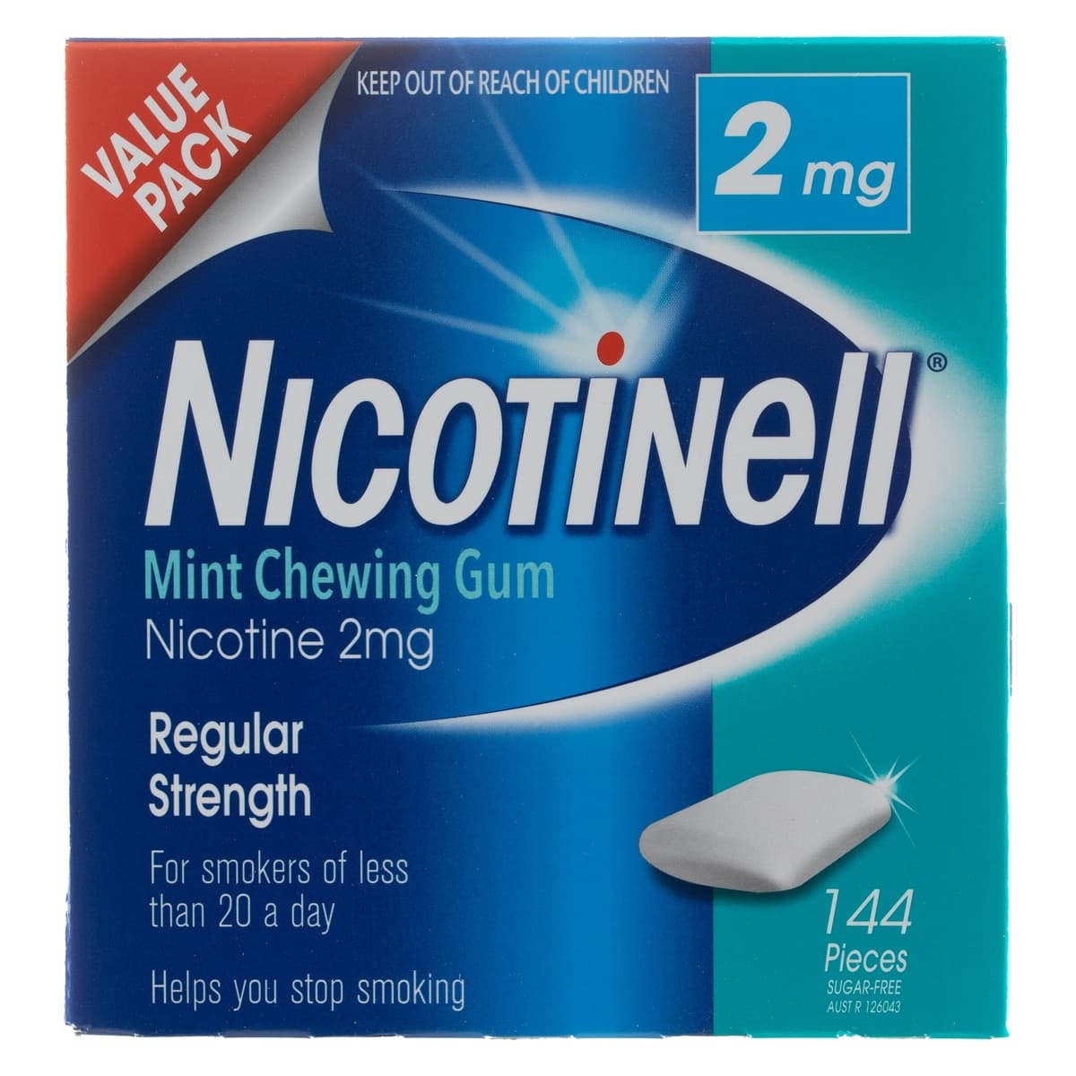 Thumbnail Nicotinell Chewing Gum Mint 2mg 144 Pieces