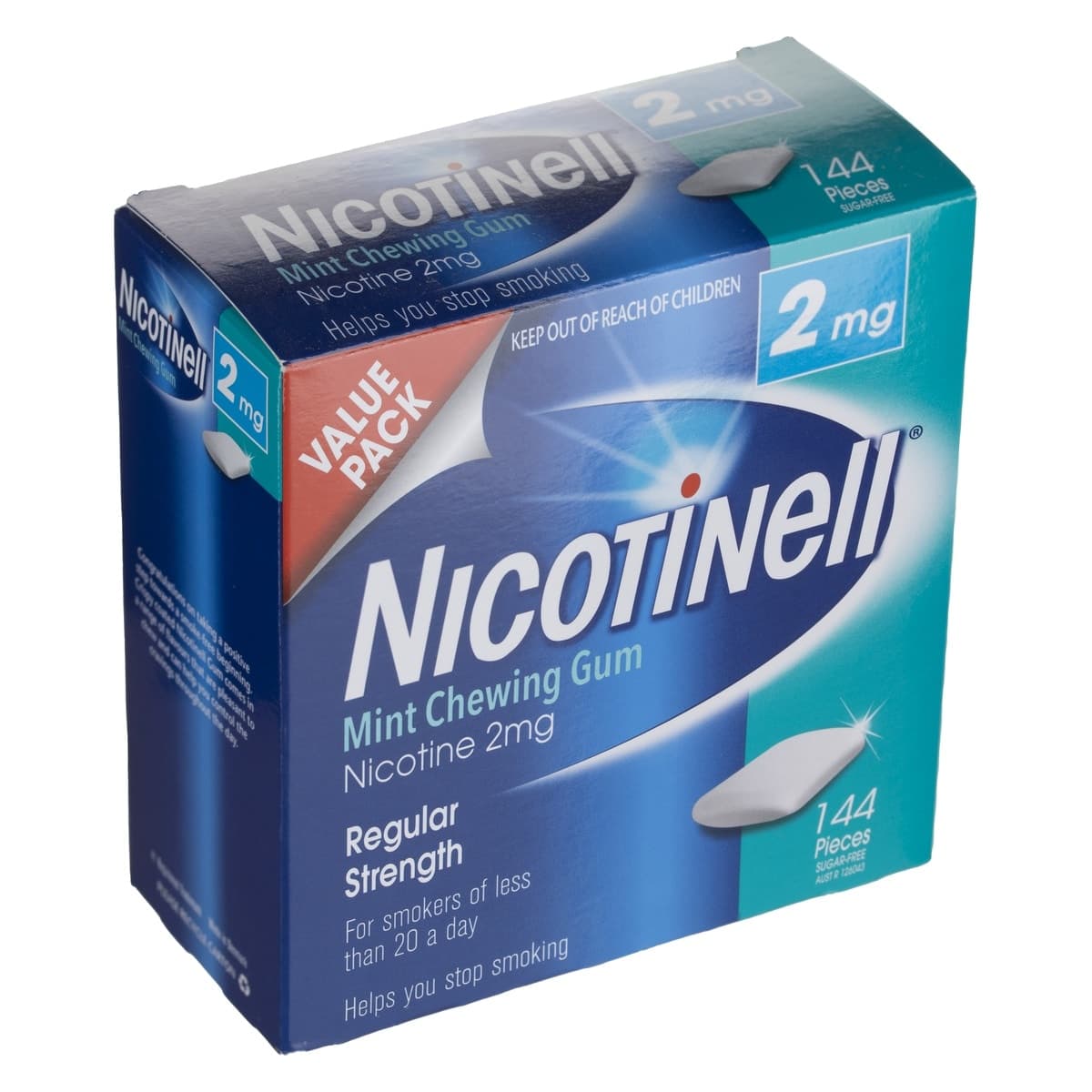 Thumbnail Nicotinell Chewing Gum Mint 2mg 144 Pieces
