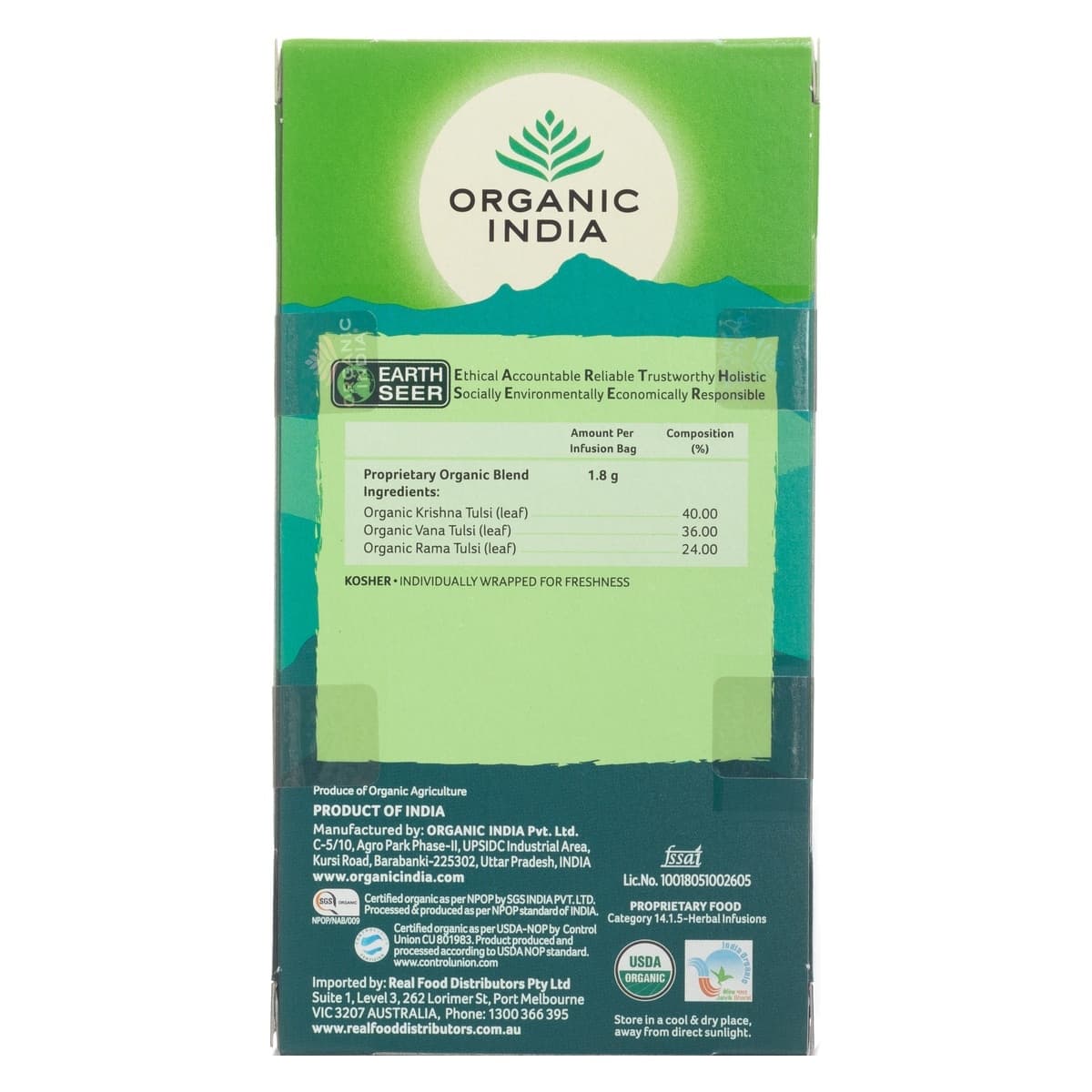 Thumbnail Organic India Tulsi Original Tea Bags 25 Pack