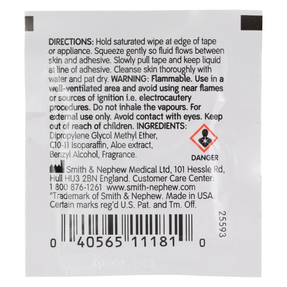 Thumbnail Remove Universal Adhesive Remover Wipe Single