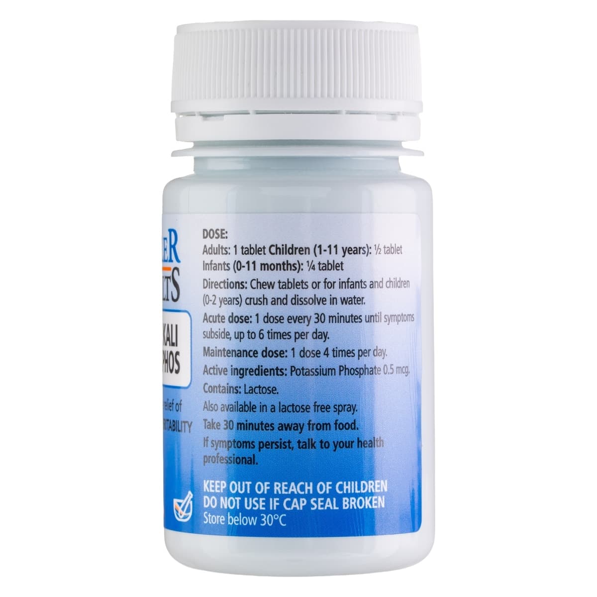 Thumbnail Schuessler Tissue Salts Kali Phos Nerve Nutrient 125 Tablets