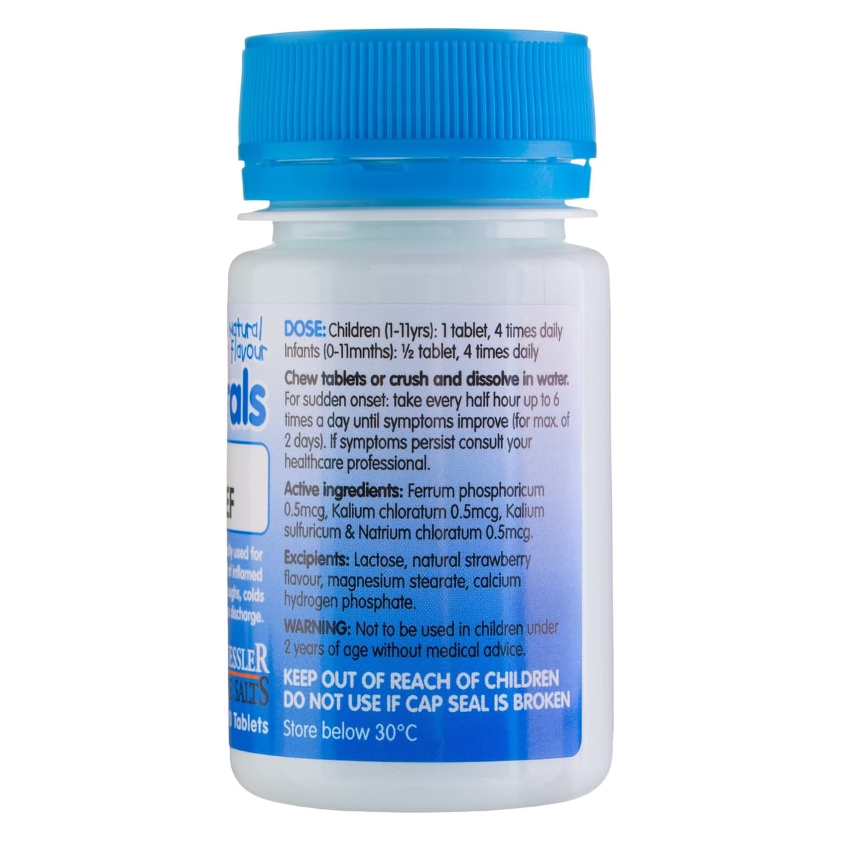 Thumbnail Schuessler Tissue Salts Kidz Minerals Cough & Cold Relief 100 Tablets