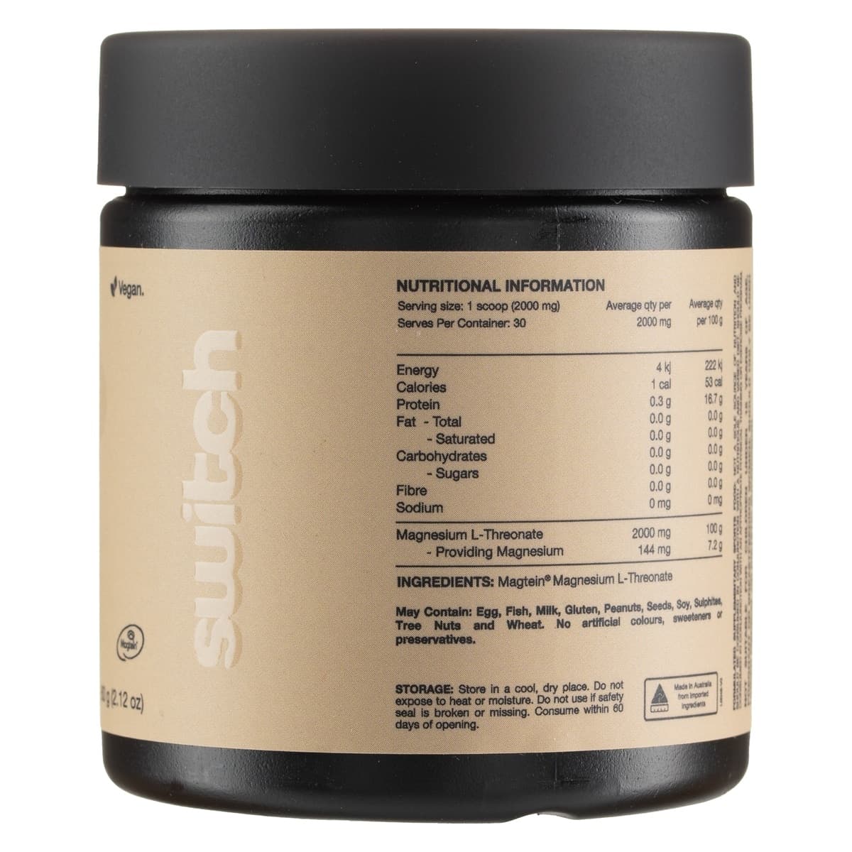 Thumbnail Switch Nutrition Mag3 100% Pure Magnesium L-Threonate Powder 60g