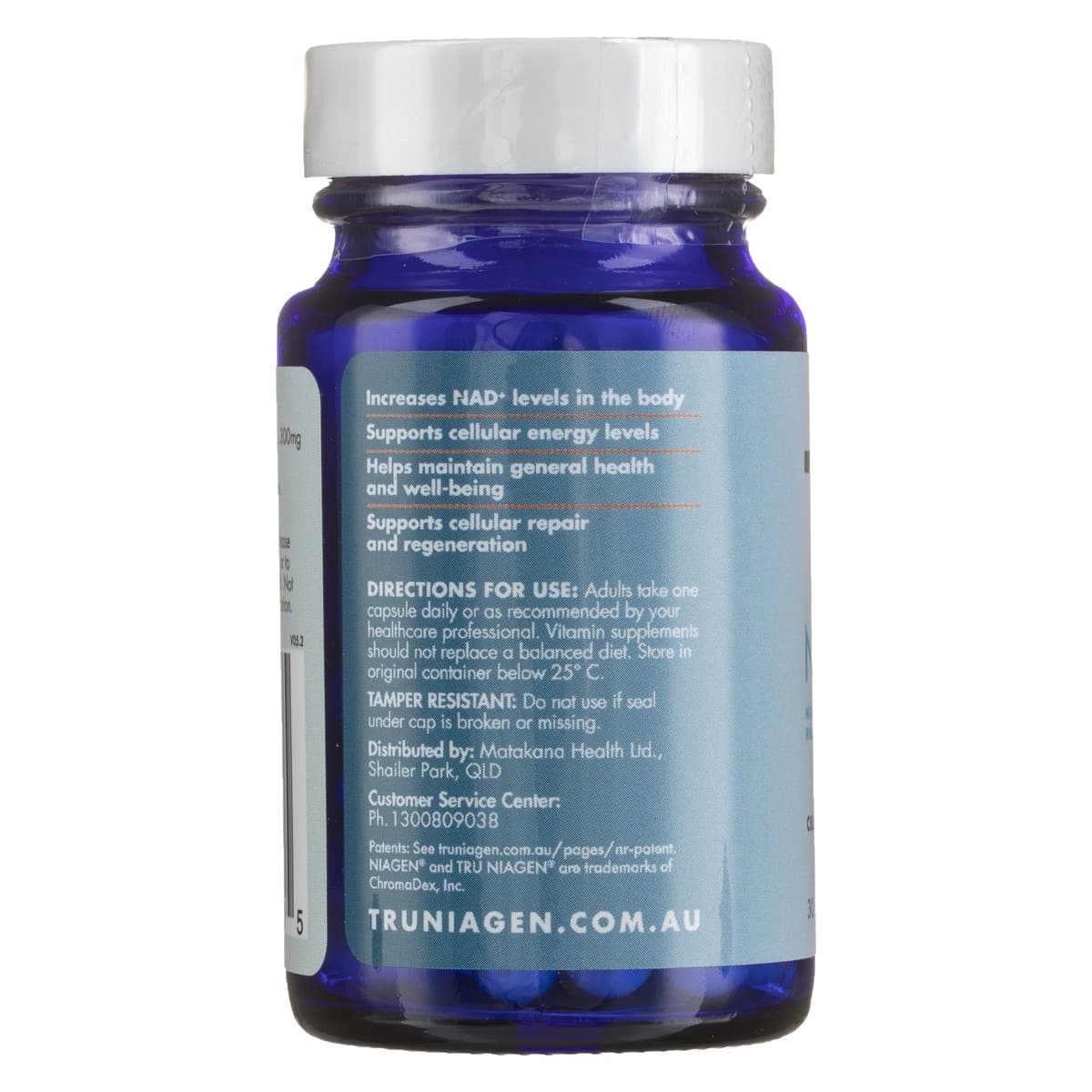 Thumbnail Tru Niagen Nicotinamide Riboside Chloride 300mg 30 Caps