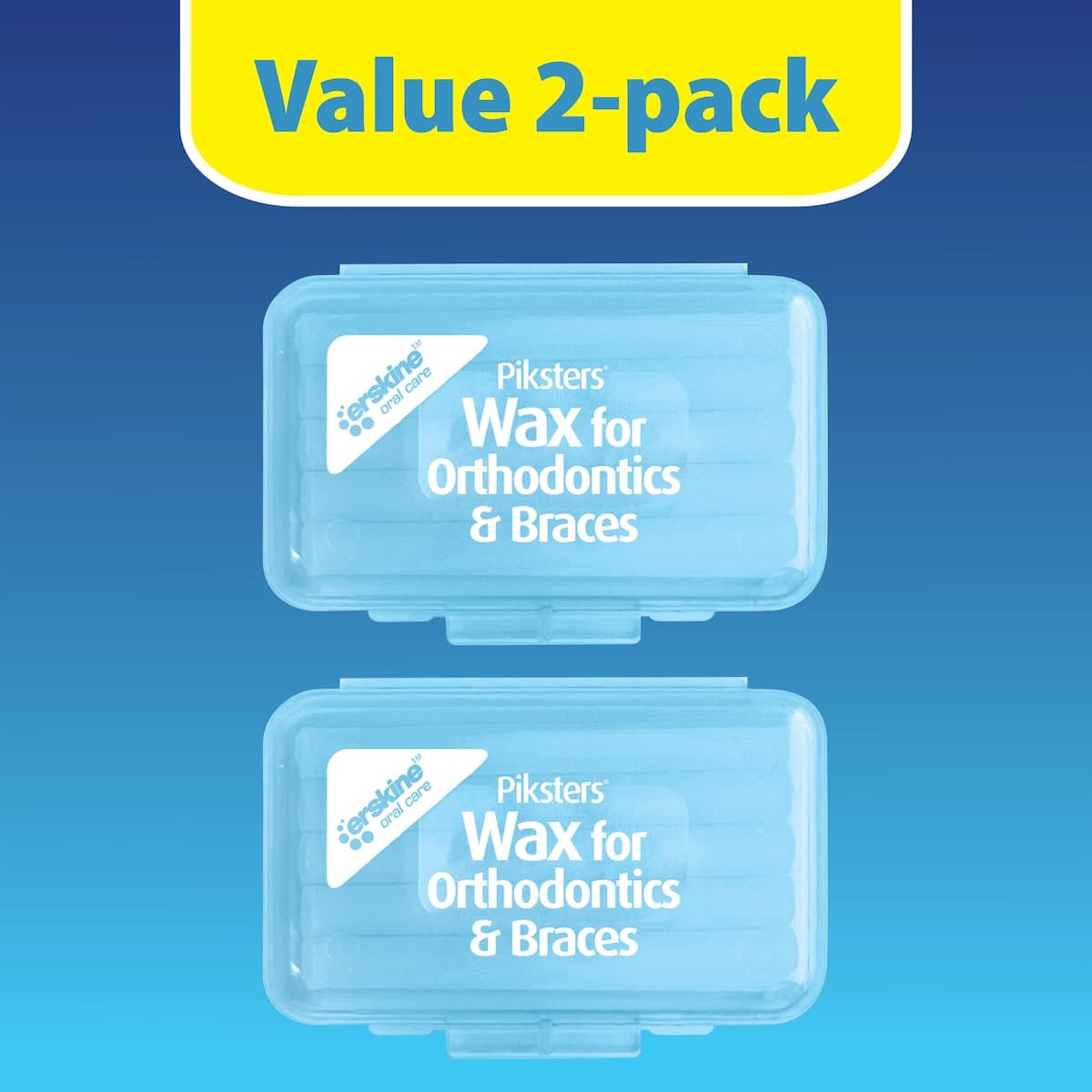Thumbnail Piksters Wax for Orthodontics & Braces Mint Twin Pack