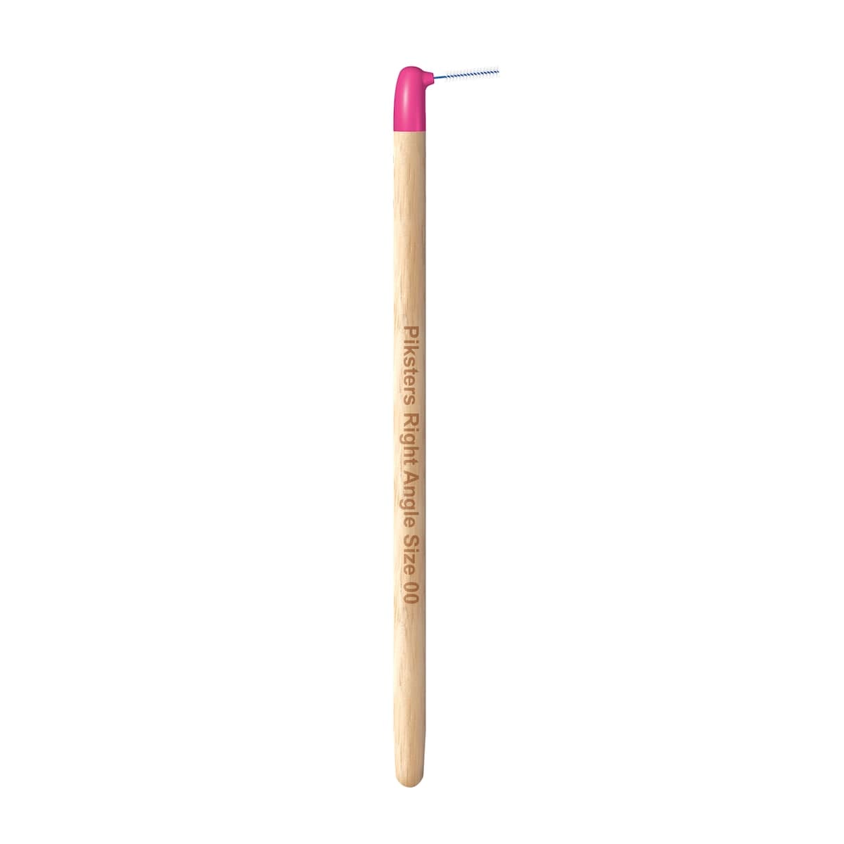 Thumbnail Piksters Bamboo Right Angle Intertendental Brush Size 00 Pink 6 Pack