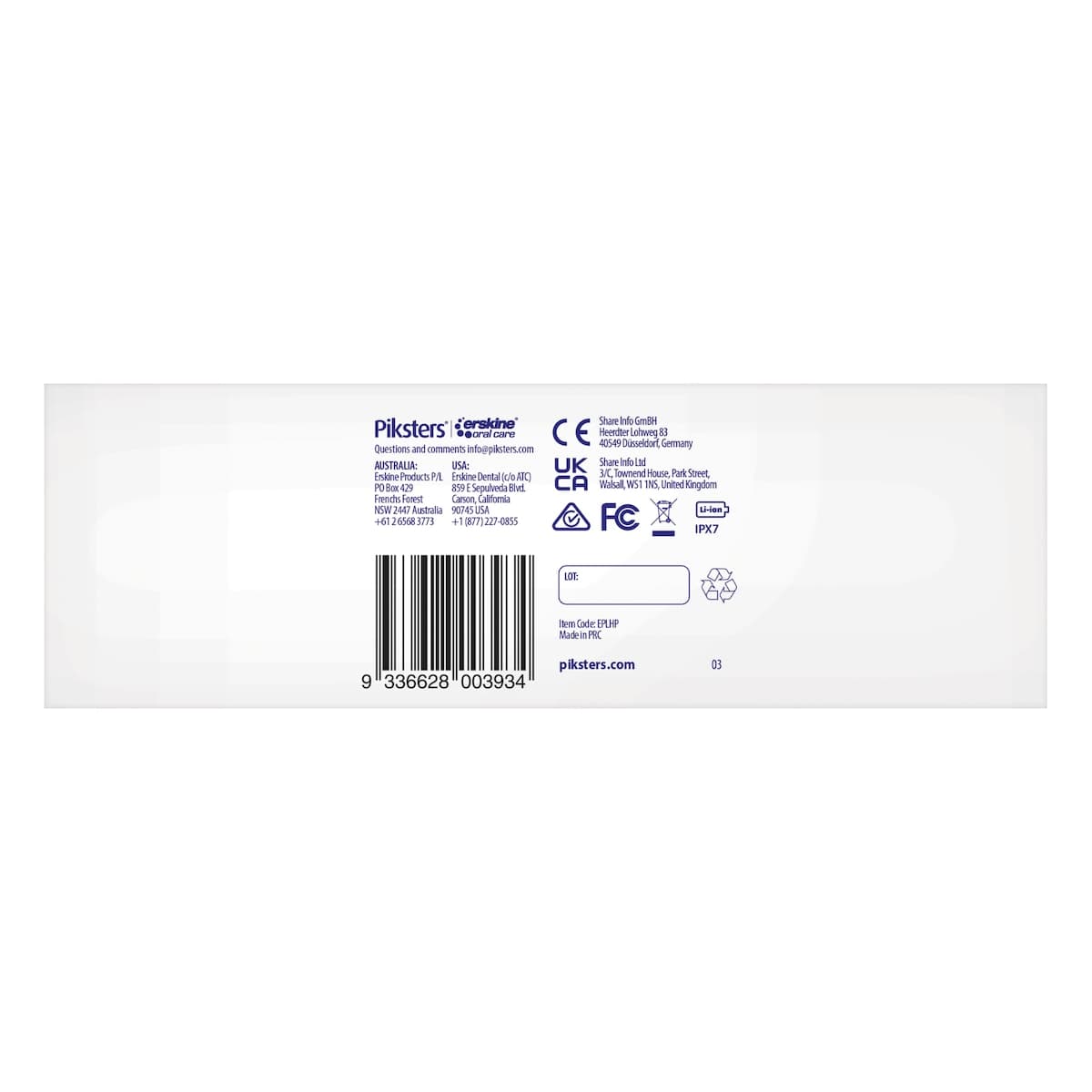 Thumbnail Piksters Hydropik Water Flosser