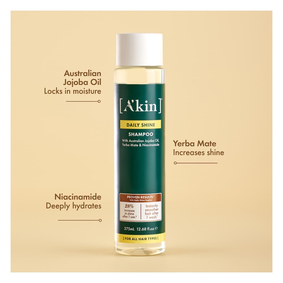 Thumbnail A'kin Daily Shine Shampoo 375ml
