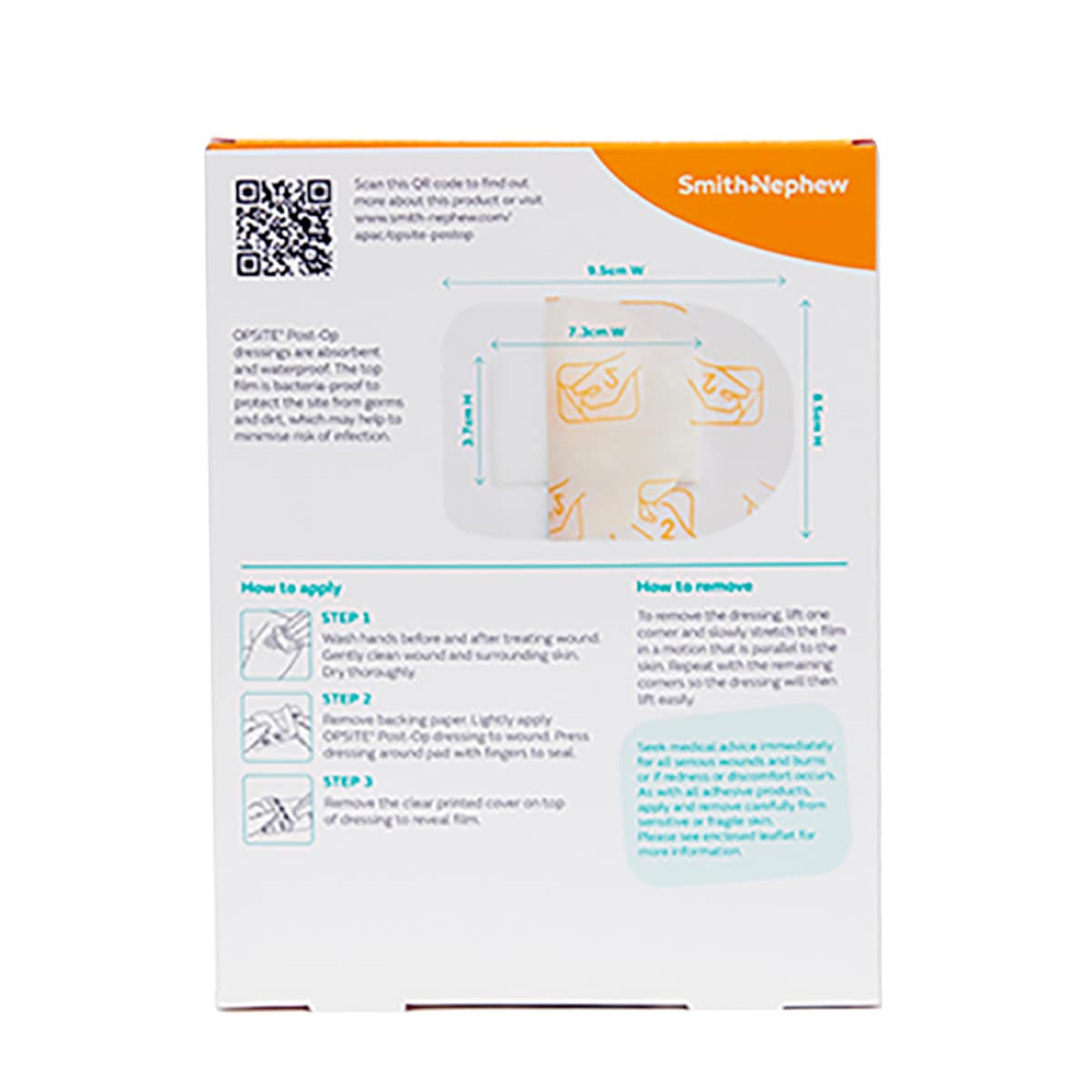 Thumbnail Opsite Post-Op Waterproof Dressing 9.5X8.5cm 3 Pack