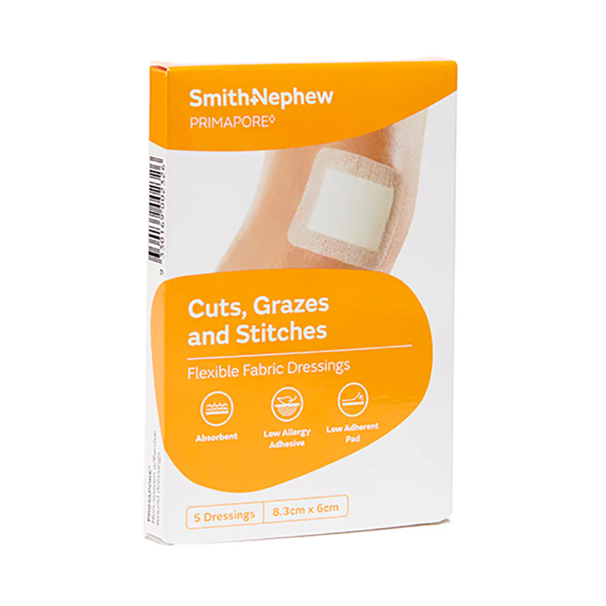 Thumbnail Primapore Flexible Fabric Dressing 8.3cm x 6cm 5 Pack