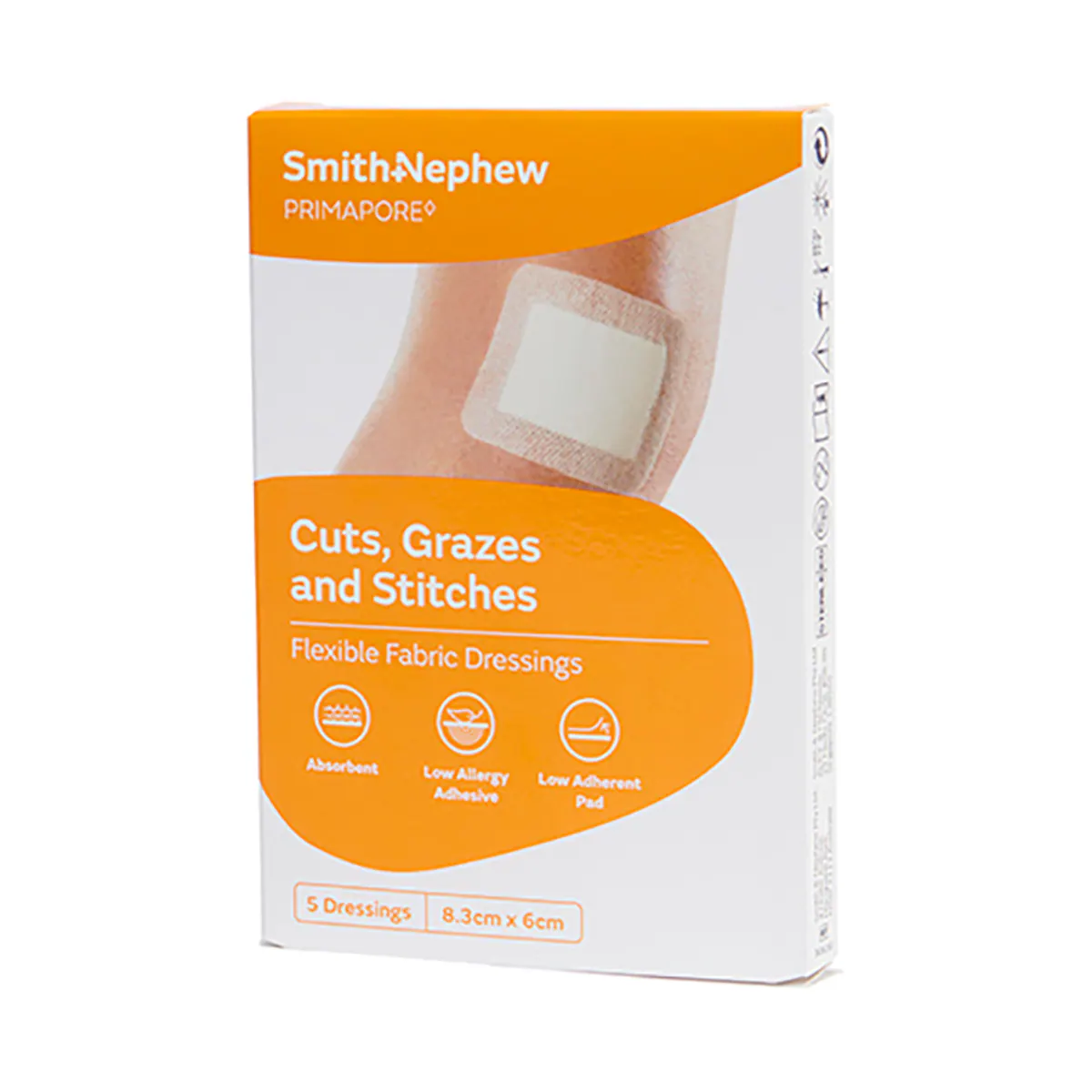 Thumbnail Primapore Flexible Fabric Dressing 8.3cm x 6cm 5 Pack