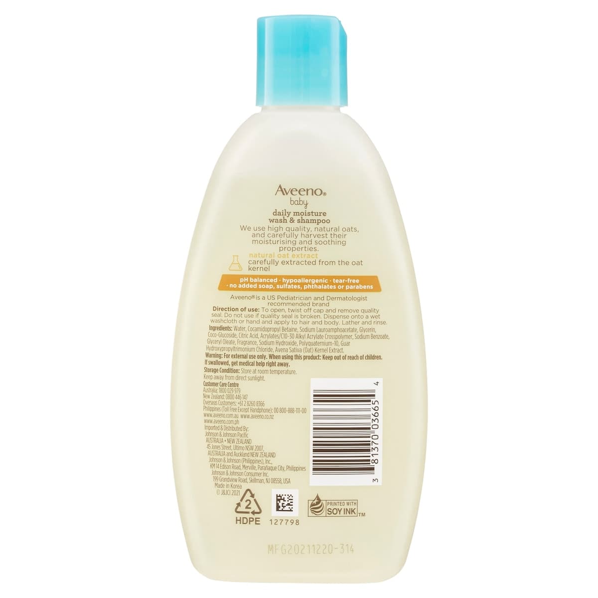 Thumbnail Aveeno Baby Daily Moisture Wash & Shampoo 236ml