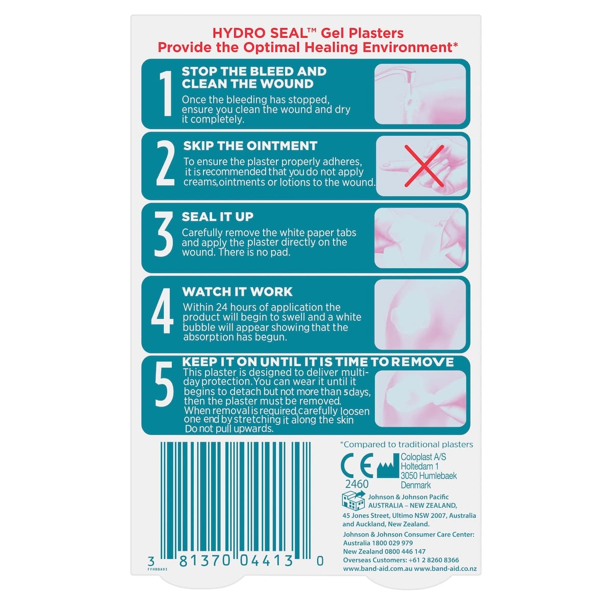 Thumbnail Band-Aid Advanced Hydro Seal Large 6 Gel Plasters
